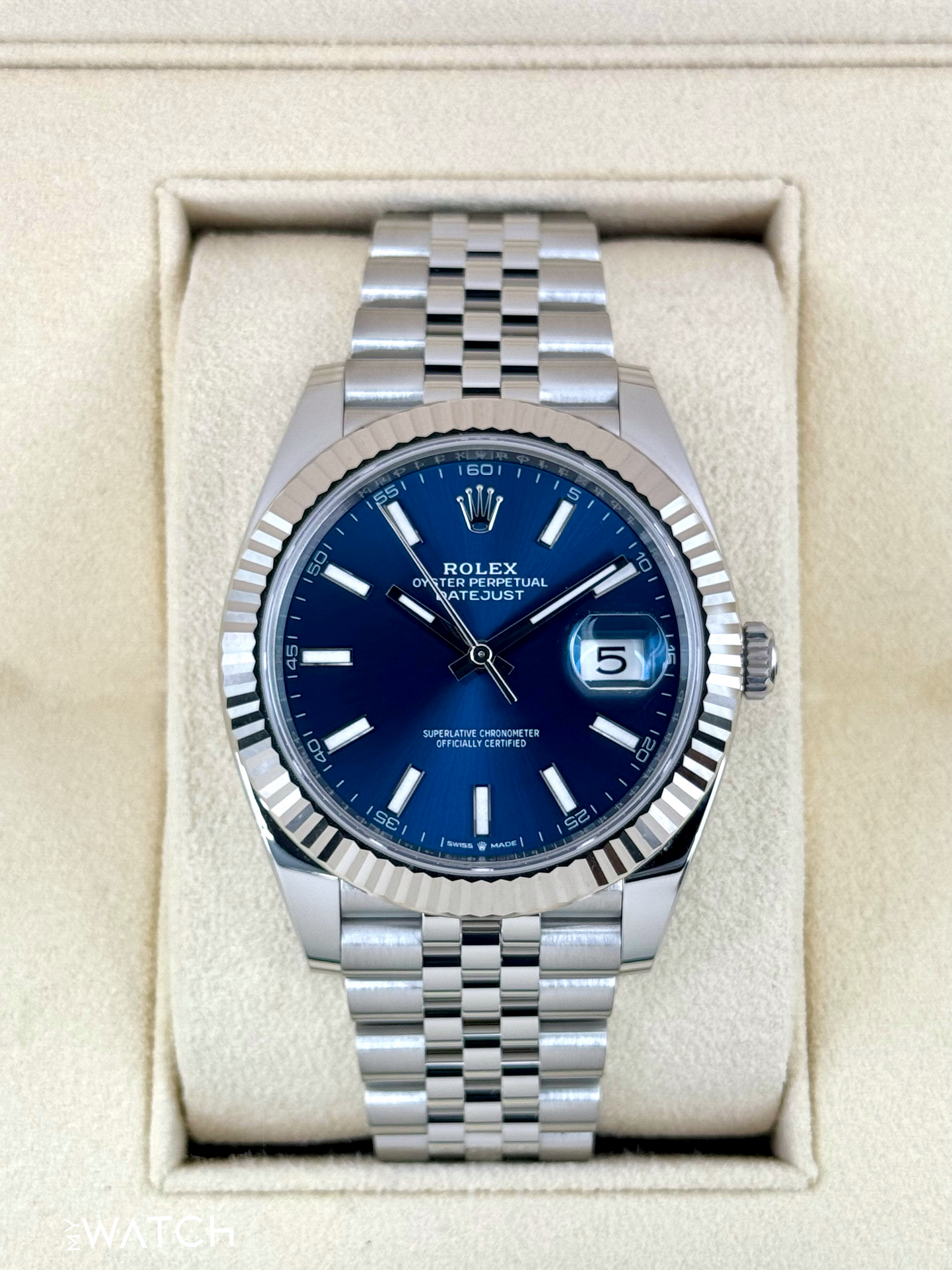 2024 Rolex Datejust 41mm 126334 Stainless Steel Jubilee Blue Dial - MyWatchLLC