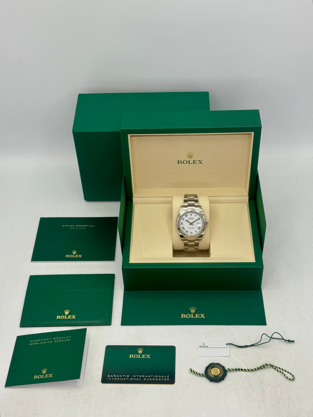 NEW 2026 Rolex Datejust 41mm 126334 Stainless Steel Oyster White Roman Numeral Dial
