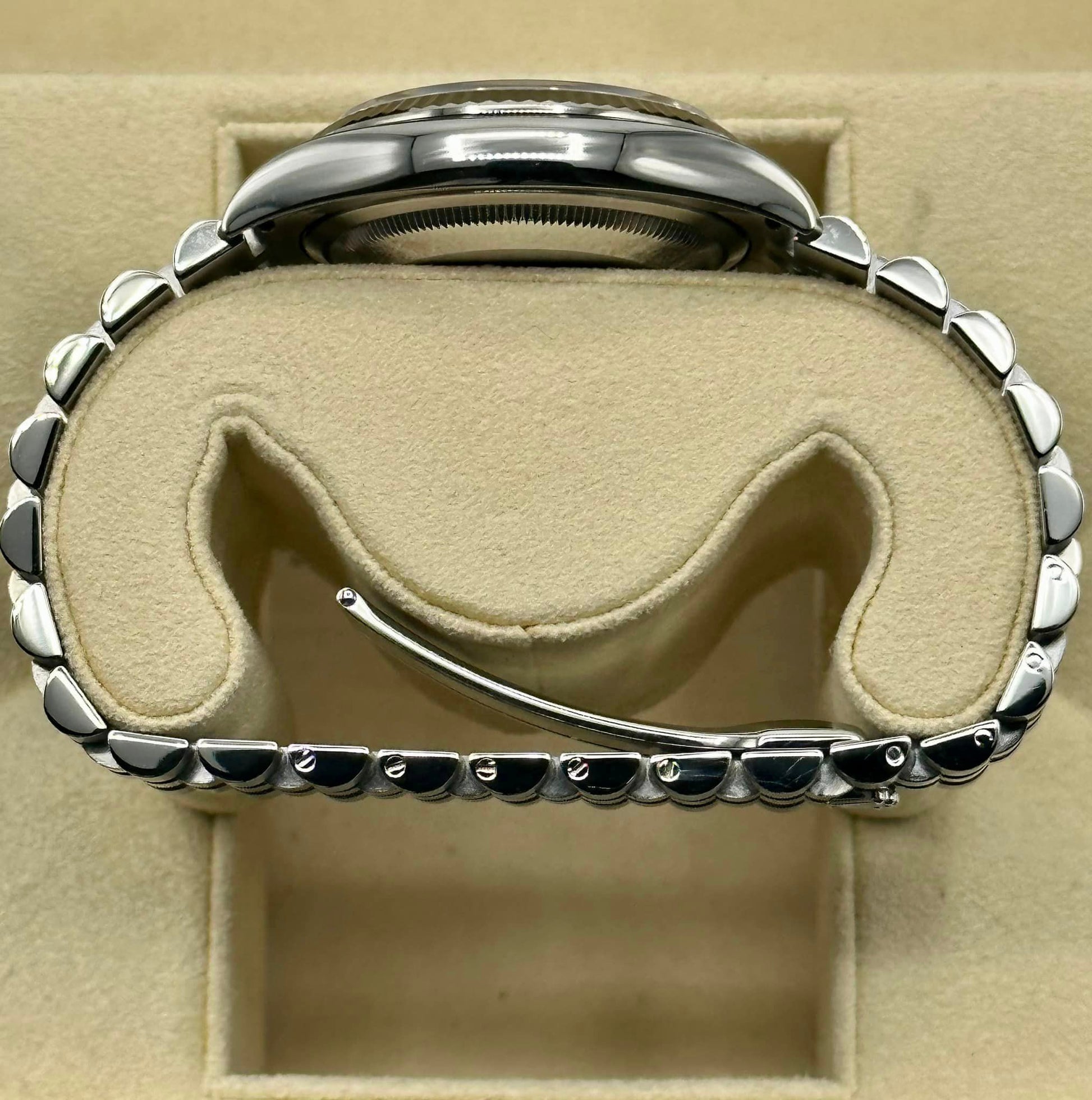 2018 Rolex Datejust 36mm 116234 Jubilee Blue Stick Roulette Date Dial - MyWatchLLC