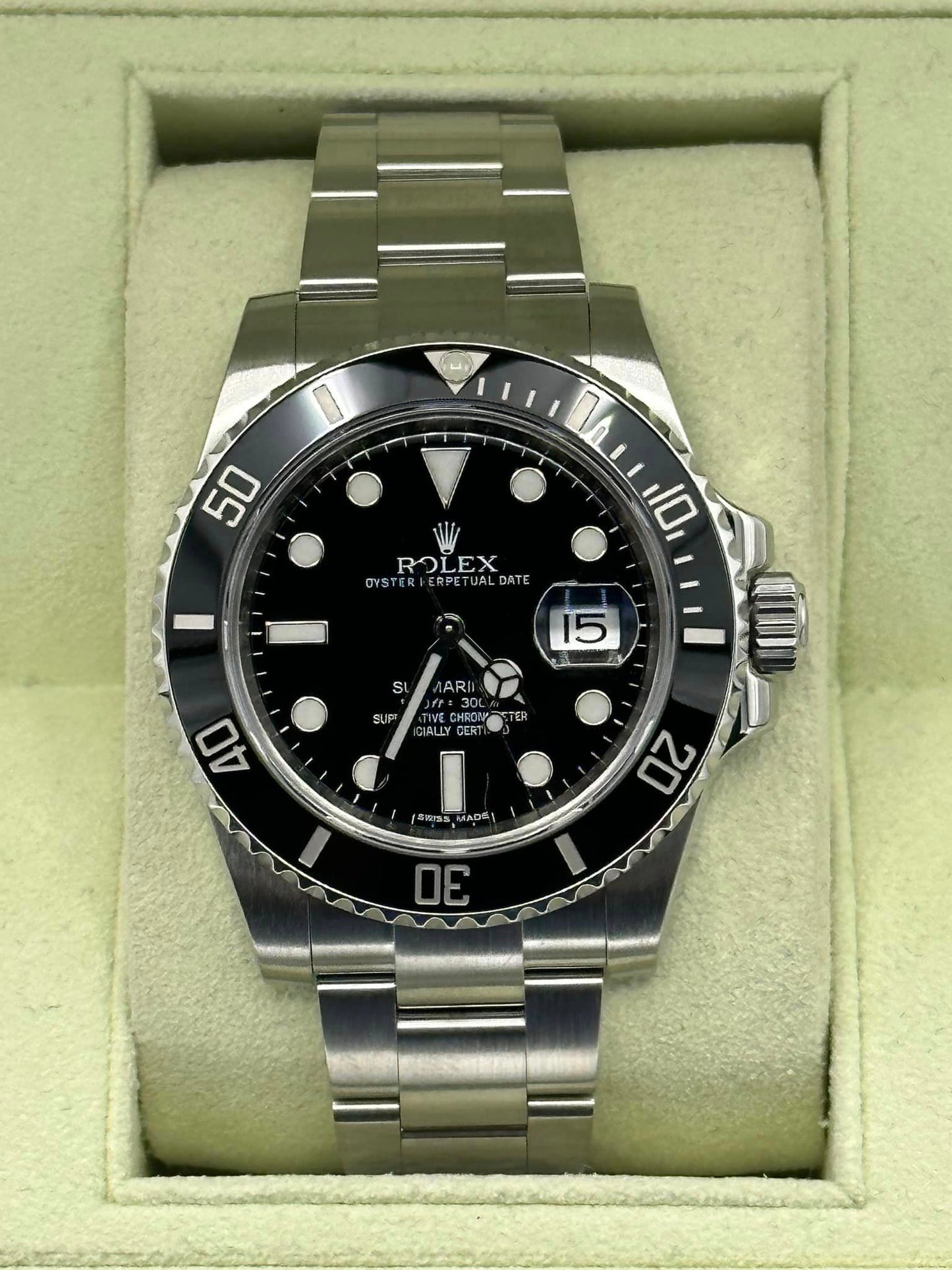 2012 Rolex Submariner Date 40mm 116610 Stainless Steel Black Dial - MyWatchLLC