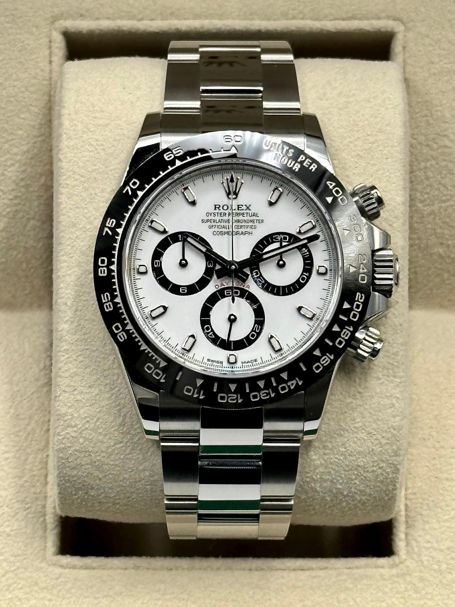2023 Rolex Daytona 116500LN Stainless Steel White Panda Index Dial - MyWatchLLC