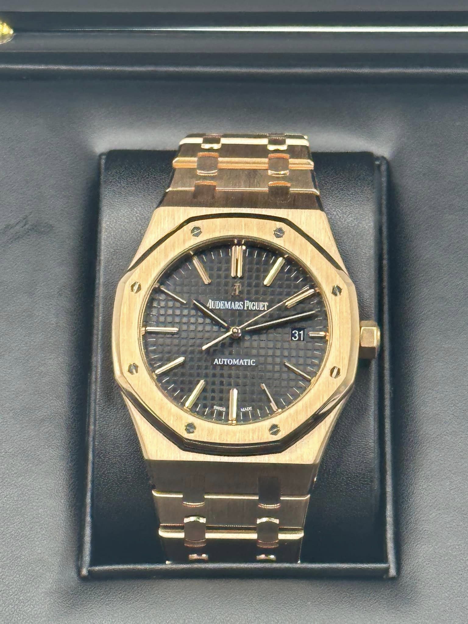 2013 Audemars Piguet Royal Oak Rose Gold Dual Time