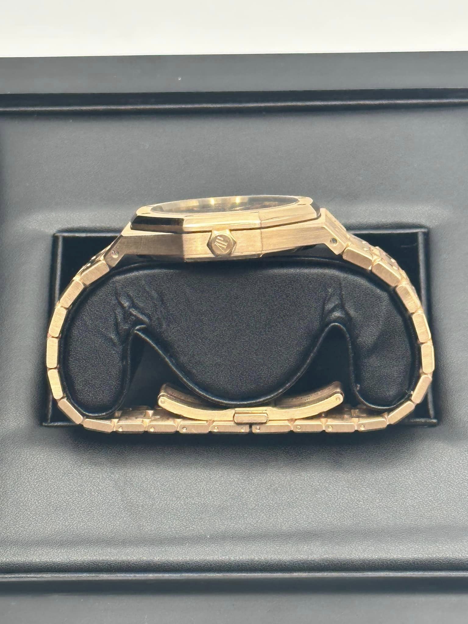 2013 Audemars Piguet Royal Oak 41mm 15400OR Rose Gold Black Dial - MyWatchLLC