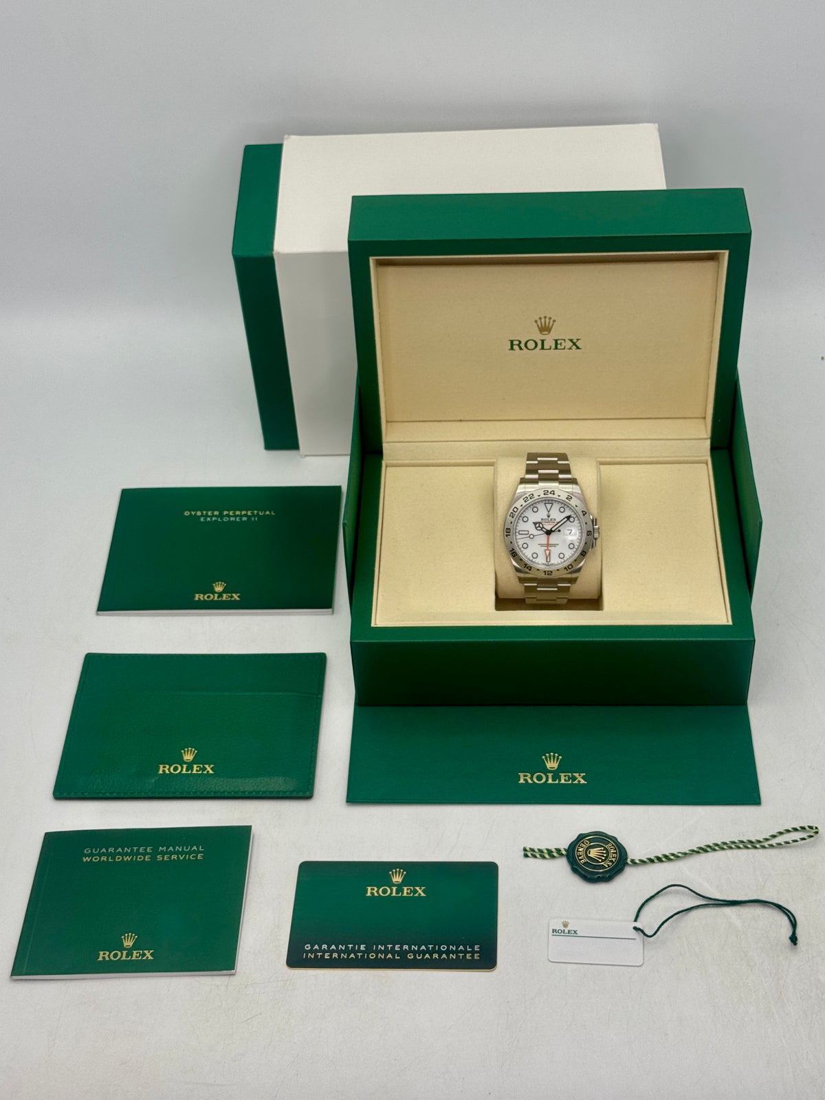 2026 Rolex Explorer II 42mm 226570 Stainless Steel Polar White Dial