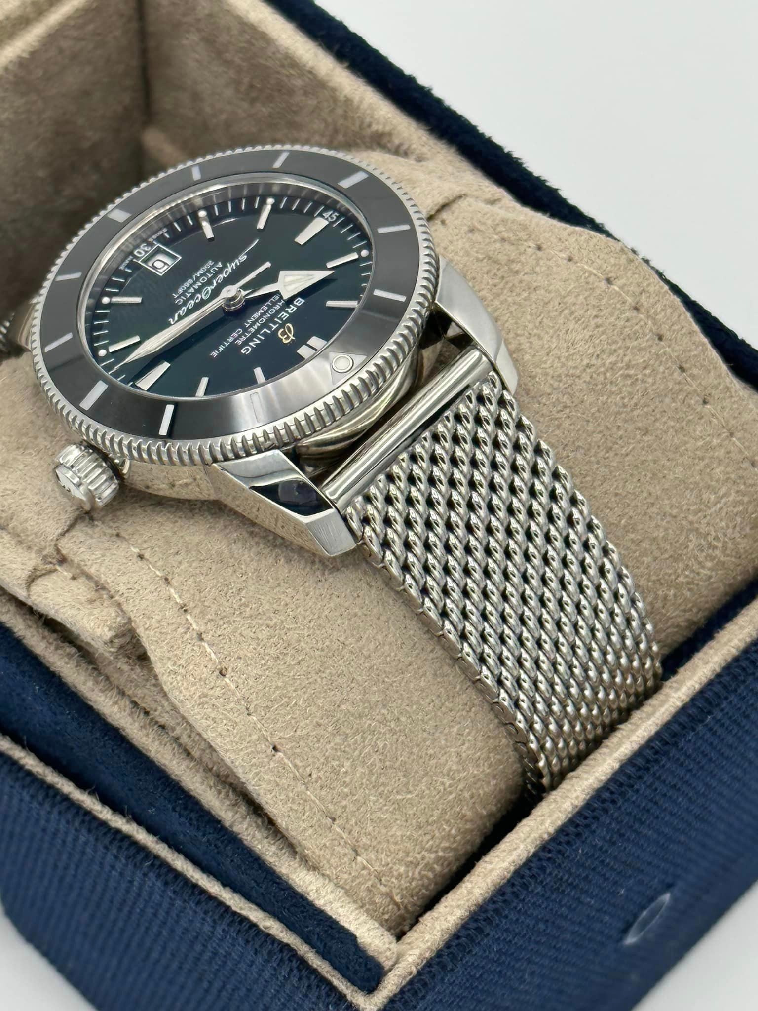 2023 Breitling Superocean Heritage 42mm AB2010 Stainless Steel Green Dial - MyWatchLLC