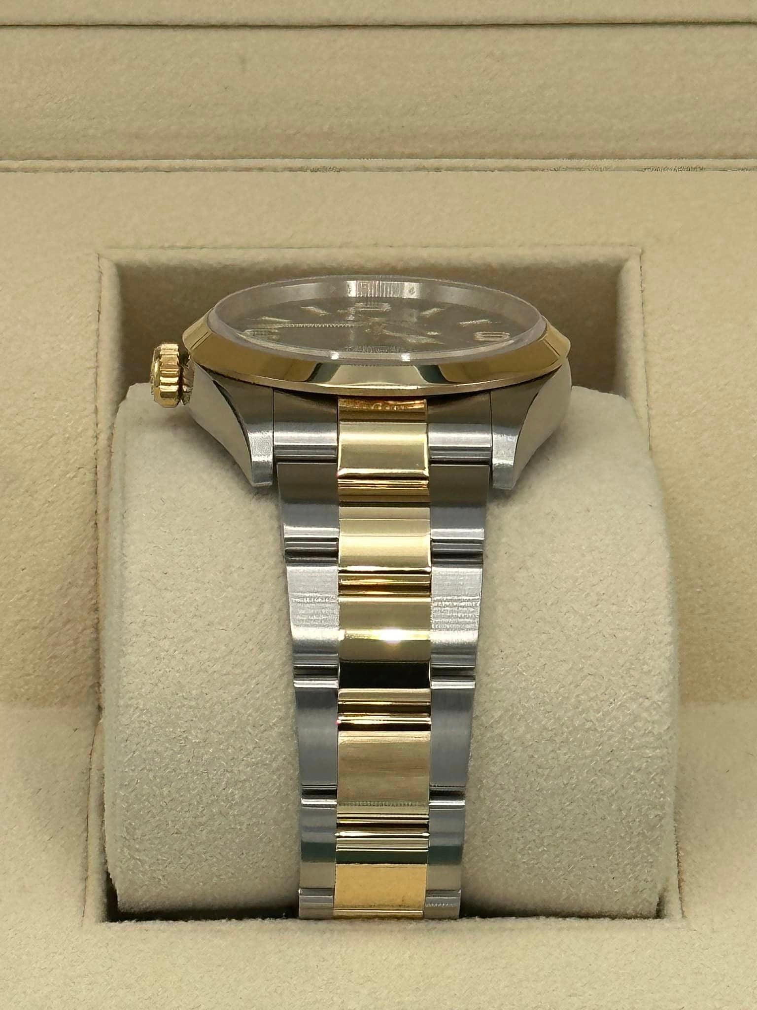 2021 Rolex Explorer 36mm 124273 Two-Tone Stainless Steel/Gold Black Dial - MyWatchLLC