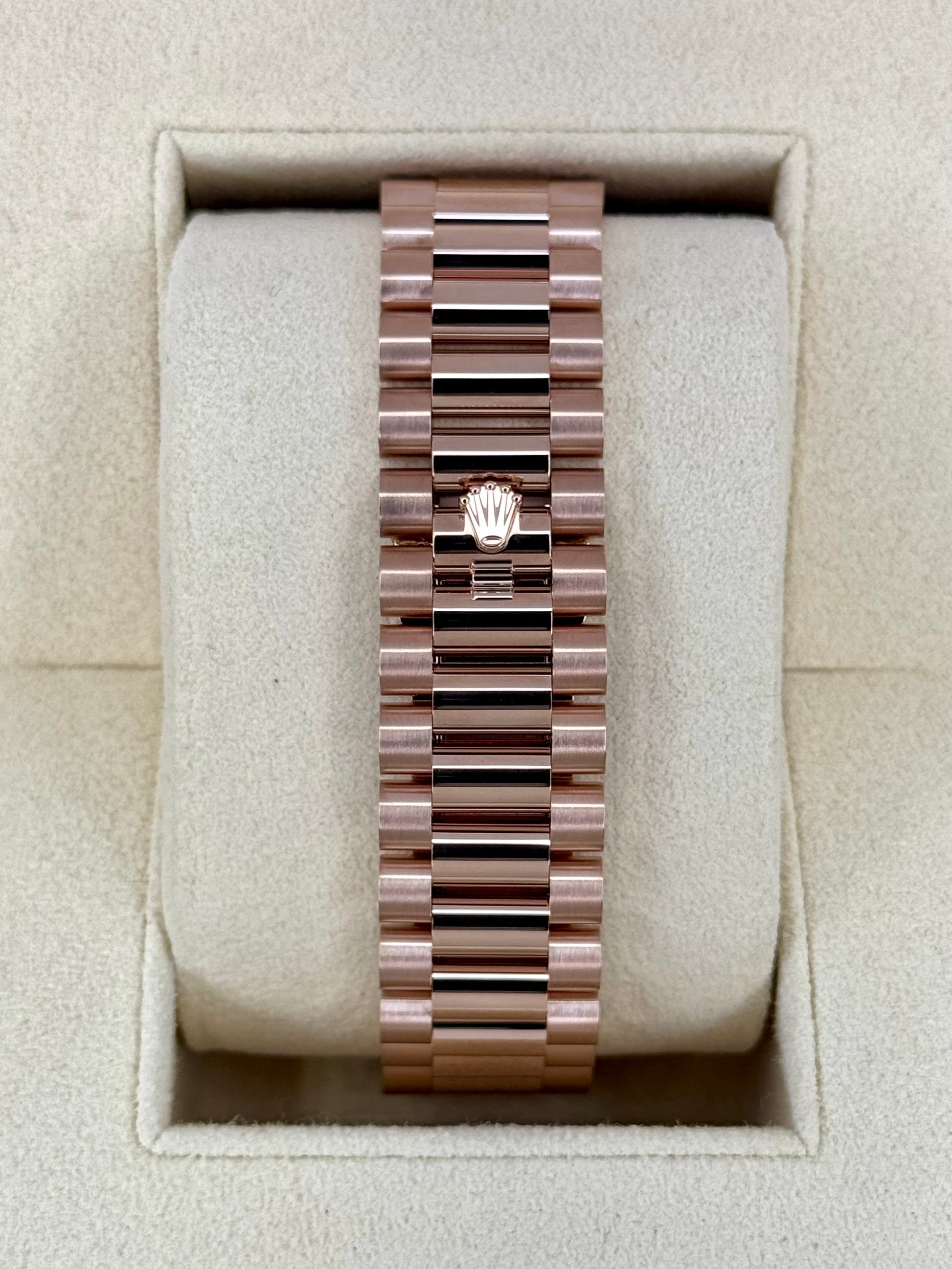 NEW 2025 Rolex Day-Date 40mm 228235 Presidential Rose Gold Olive Dial - MyWatchLLC