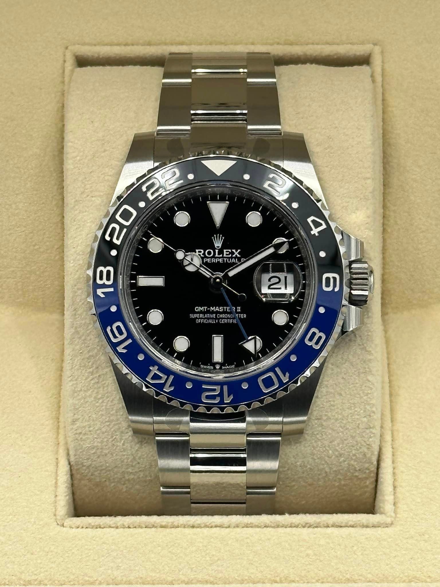 NEW 2023 Rolex GMT-Master II "Batman" Stainless Steel Black Dial - MyWatchLLC