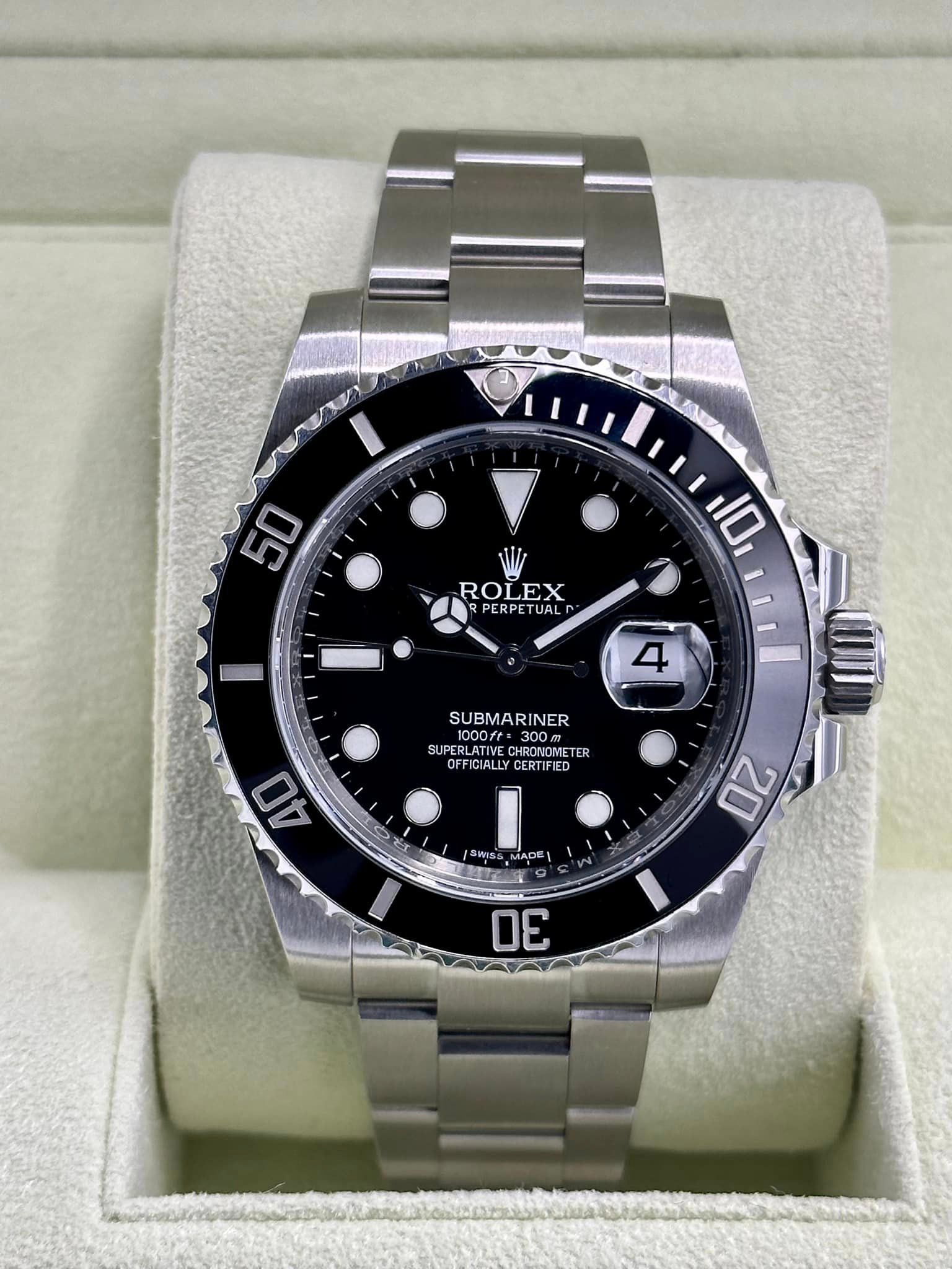 2016 Rolex Submariner 40mm 116610LN Stainless Steel Black Dial