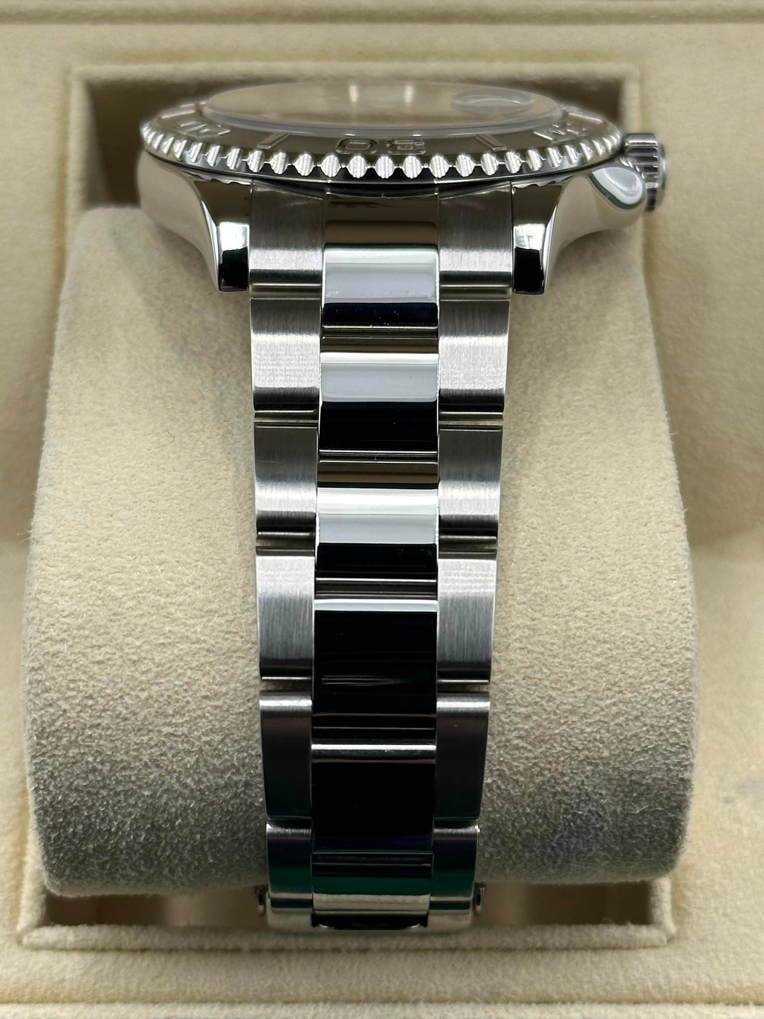 Rolex Yacht-Master 40mm 16622 Platinum Bezel Silver Dial - MyWatchLLC