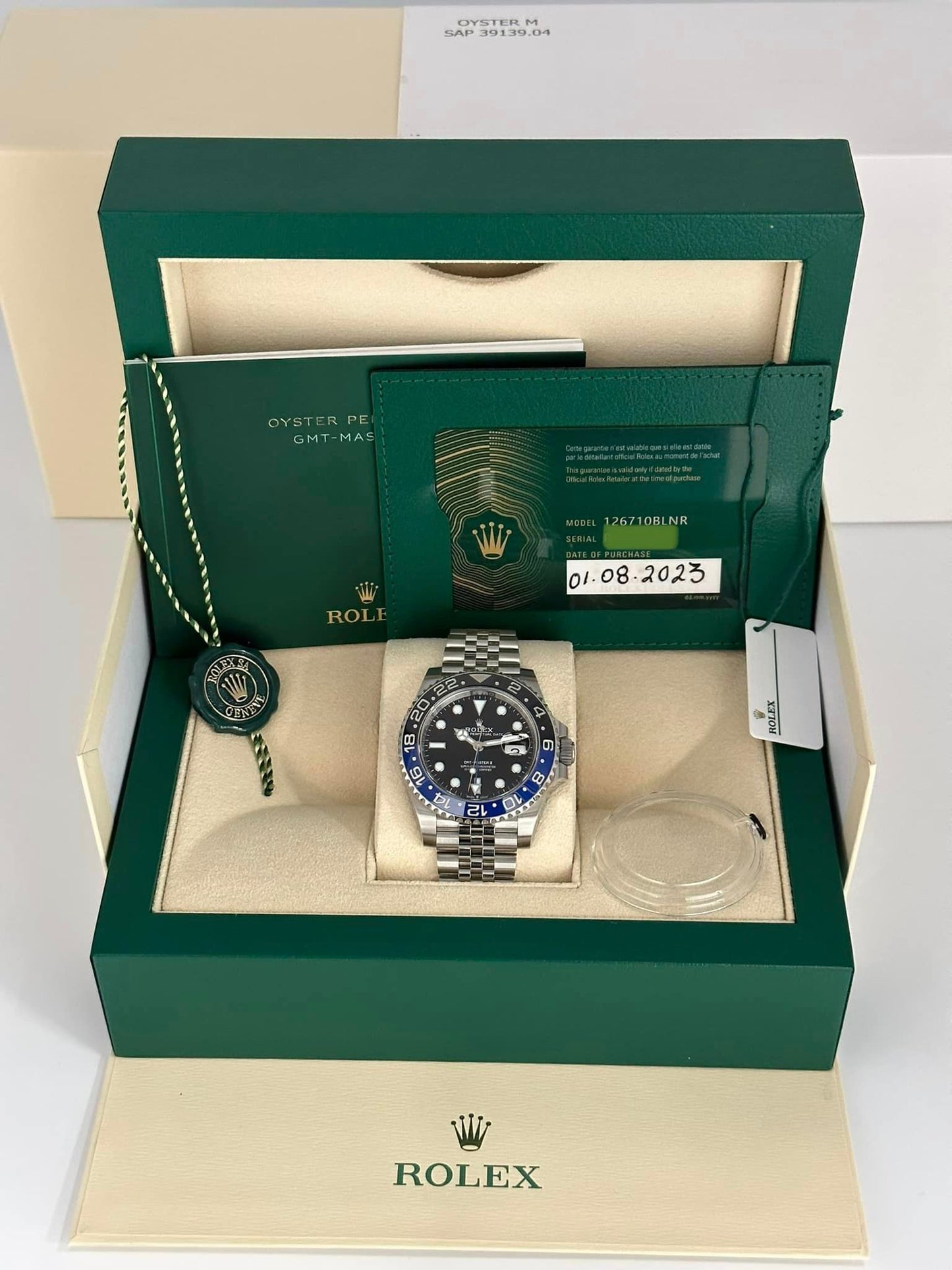 NEW 2023 Rolex GMT-Master II "Batgirl" 40mm 126710BLNR Jubilee Black Dial - MyWatchLLC