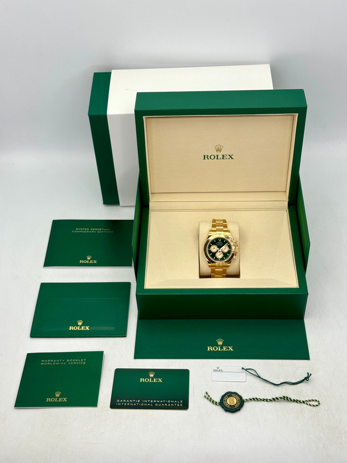 2025 Rolex Daytona John Mayer 40mm 126508 Yellow Gold Green Dial