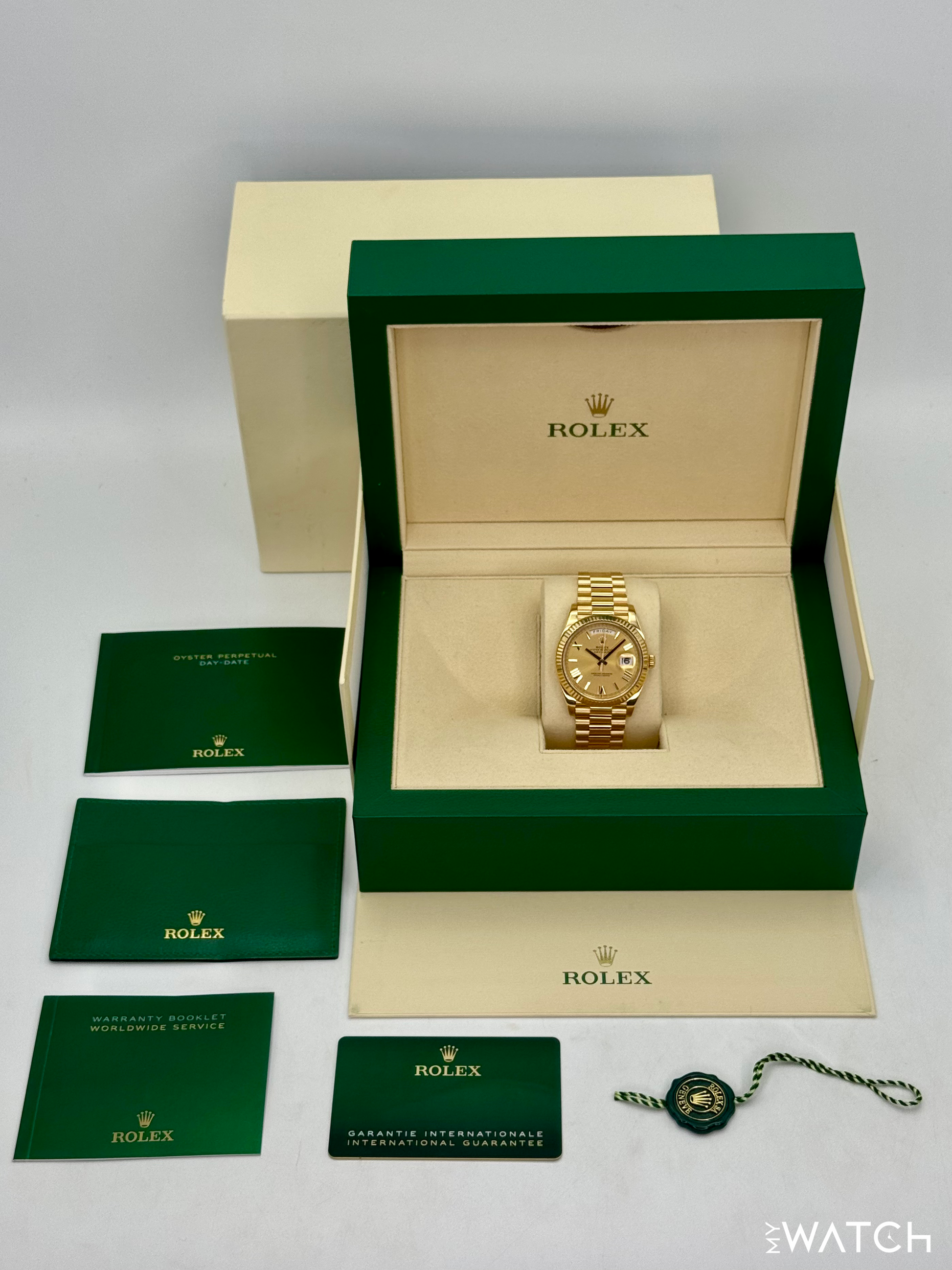 2022 Rolex Day-Date 40mm 228238 Presidential Champagne Dial - MyWatchLLC