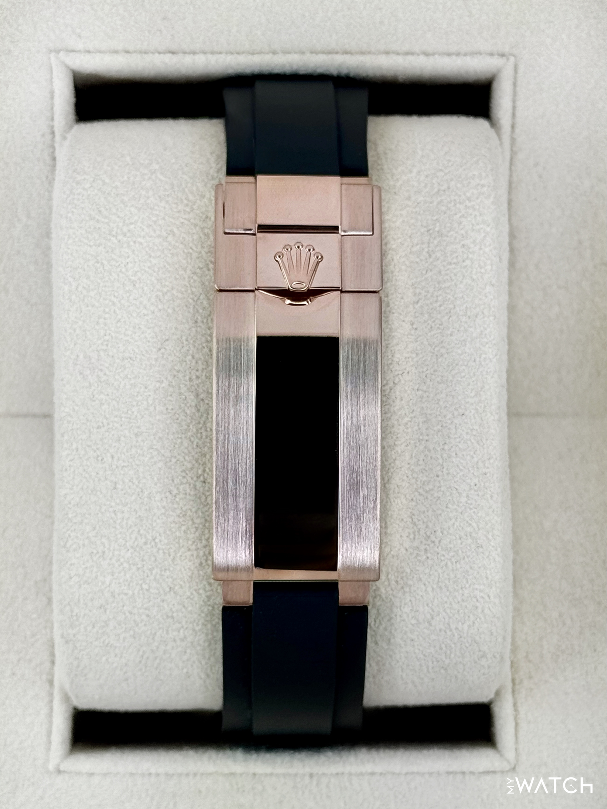 2025 Rolex Daytona 40mm 126515LN Rose Gold Oysterflex Sundust Dial - MyWatchLLC