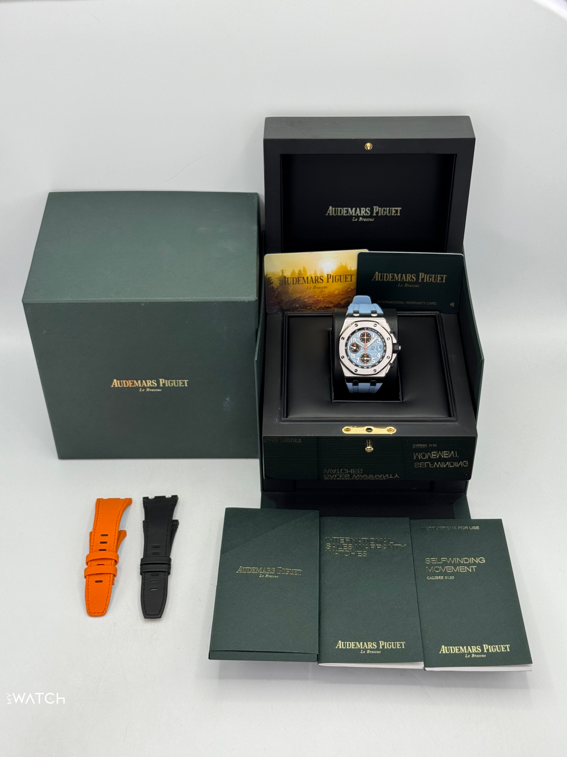 2022 Audemars Piguet Royal Oak Offshore Chrono 42mm 26238ST Blue Dial - MyWatchLLC