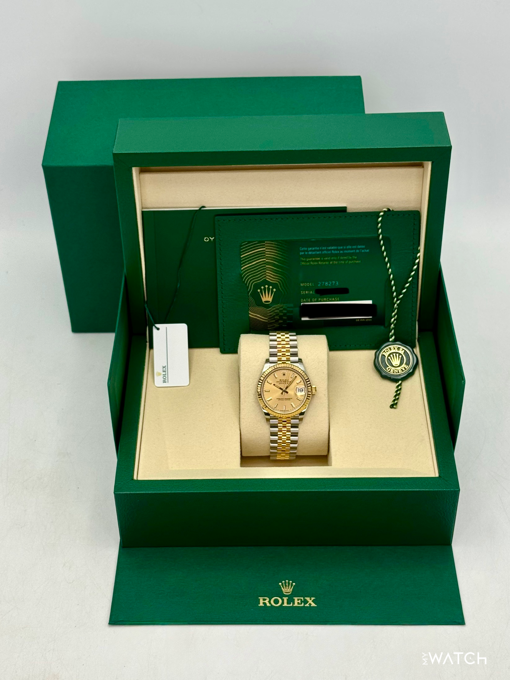 NEW 2026 Rolex Datejust 31mm 278273 Two-Tone Jubilee Champagne Dial - MyWatchLLC