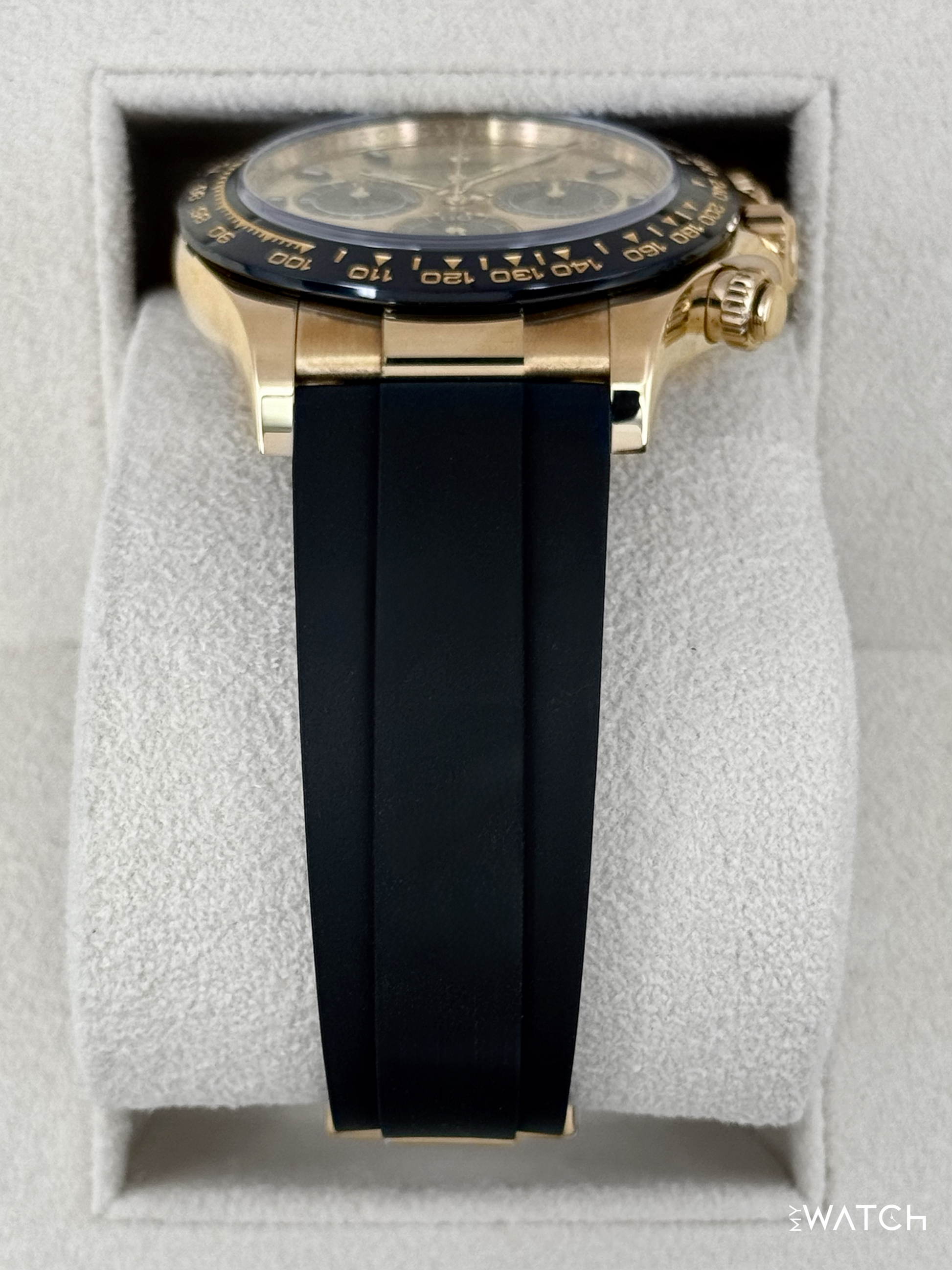 2023 Rolex Daytona 40mm 116518LN 18K Yellow Gold Oysterflex Champagne Dial - MyWatchLLC
