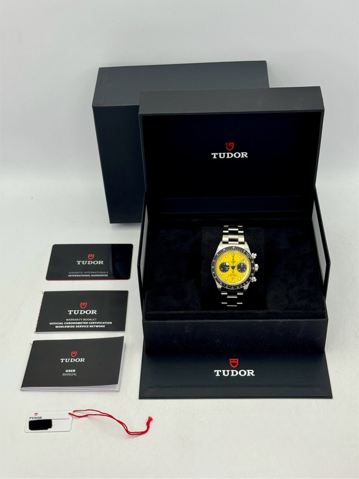 NEW 2026 Tudor Black Bay Chrono 39mm 79310N Stainless Steel Yellow Dial
