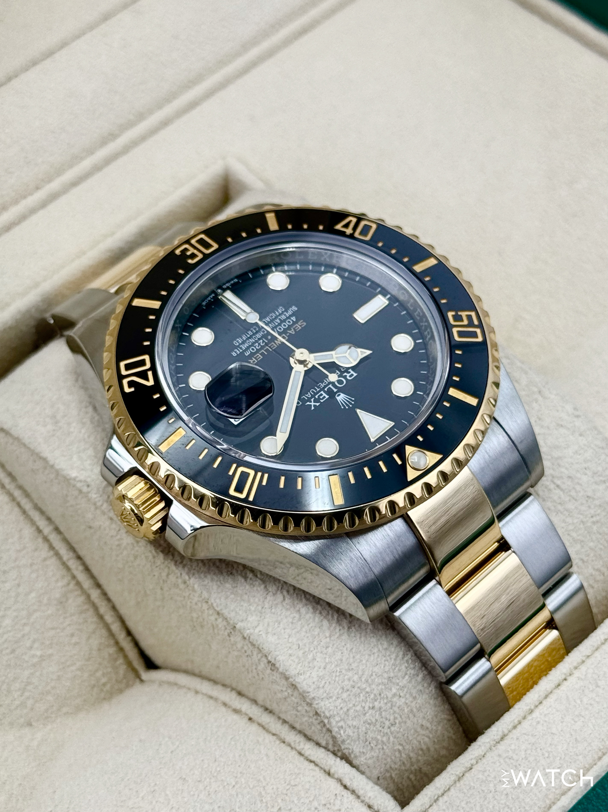 2022 Rolex Sea-Dweller 43mm 126603 Two-Tone Black Dial - MyWatchLLC