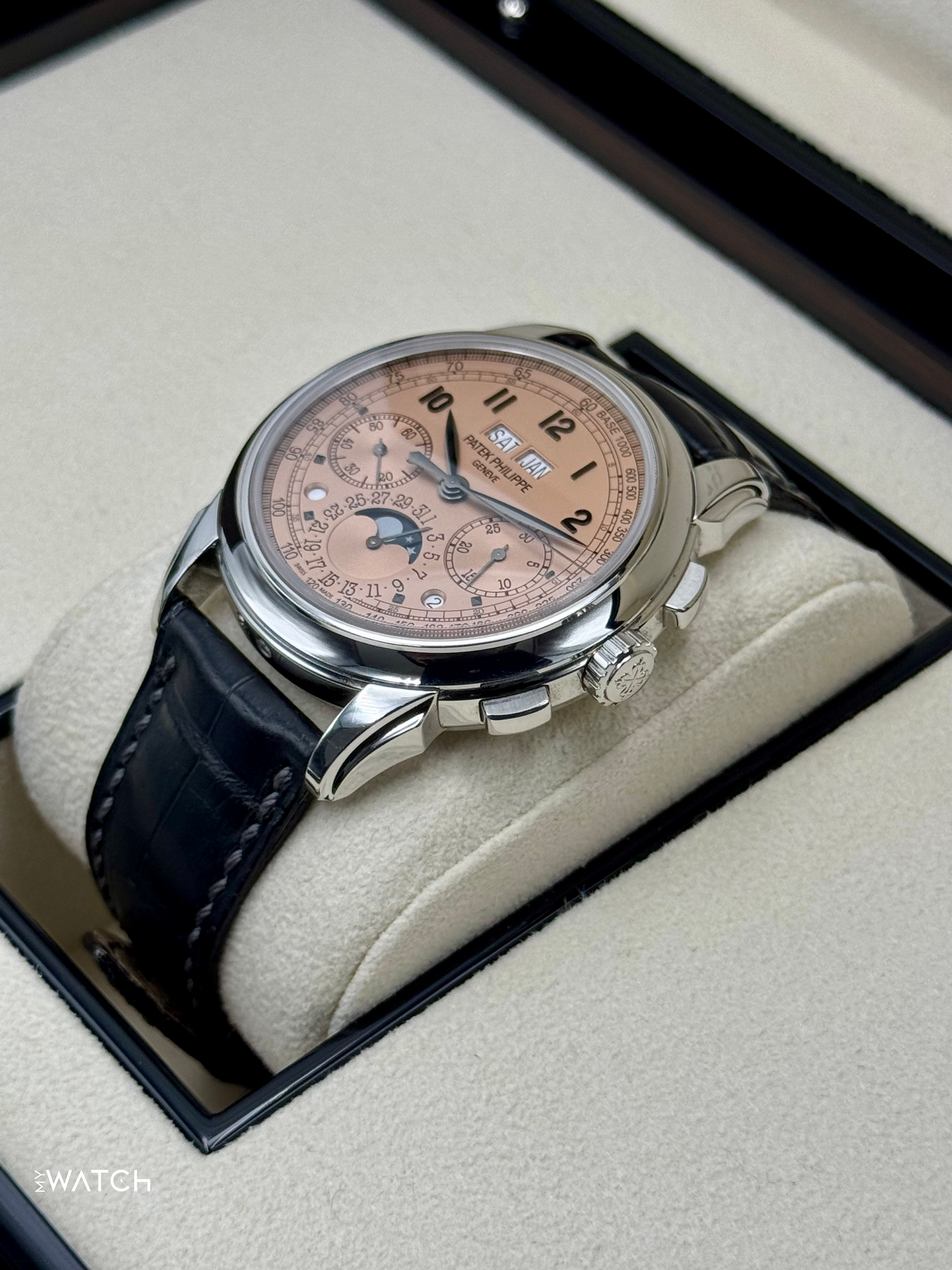 2021 Patek Philippe 5270P Perpetual Calendar Chronograph Salmon Dial - MyWatchLLC