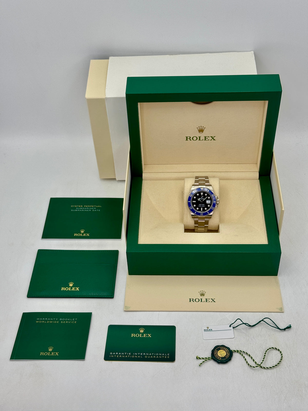 2022 Rolex Submariner Cookie Monster 41mm 126619LB White Gold Black Dial (STICKERED)