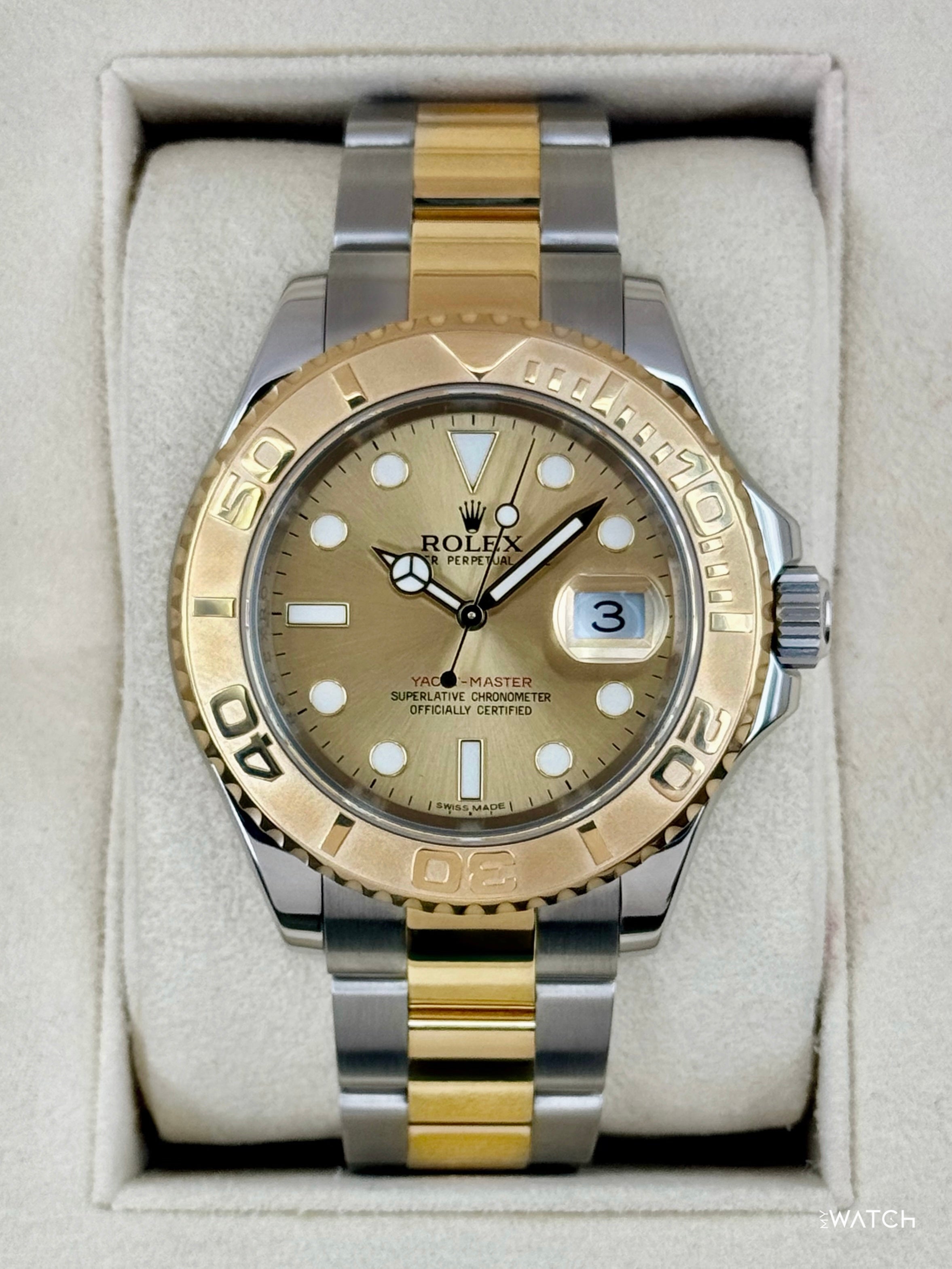1981 Rolex Yacht-Master 40mm 16623 Two-Tone Champagne Dial