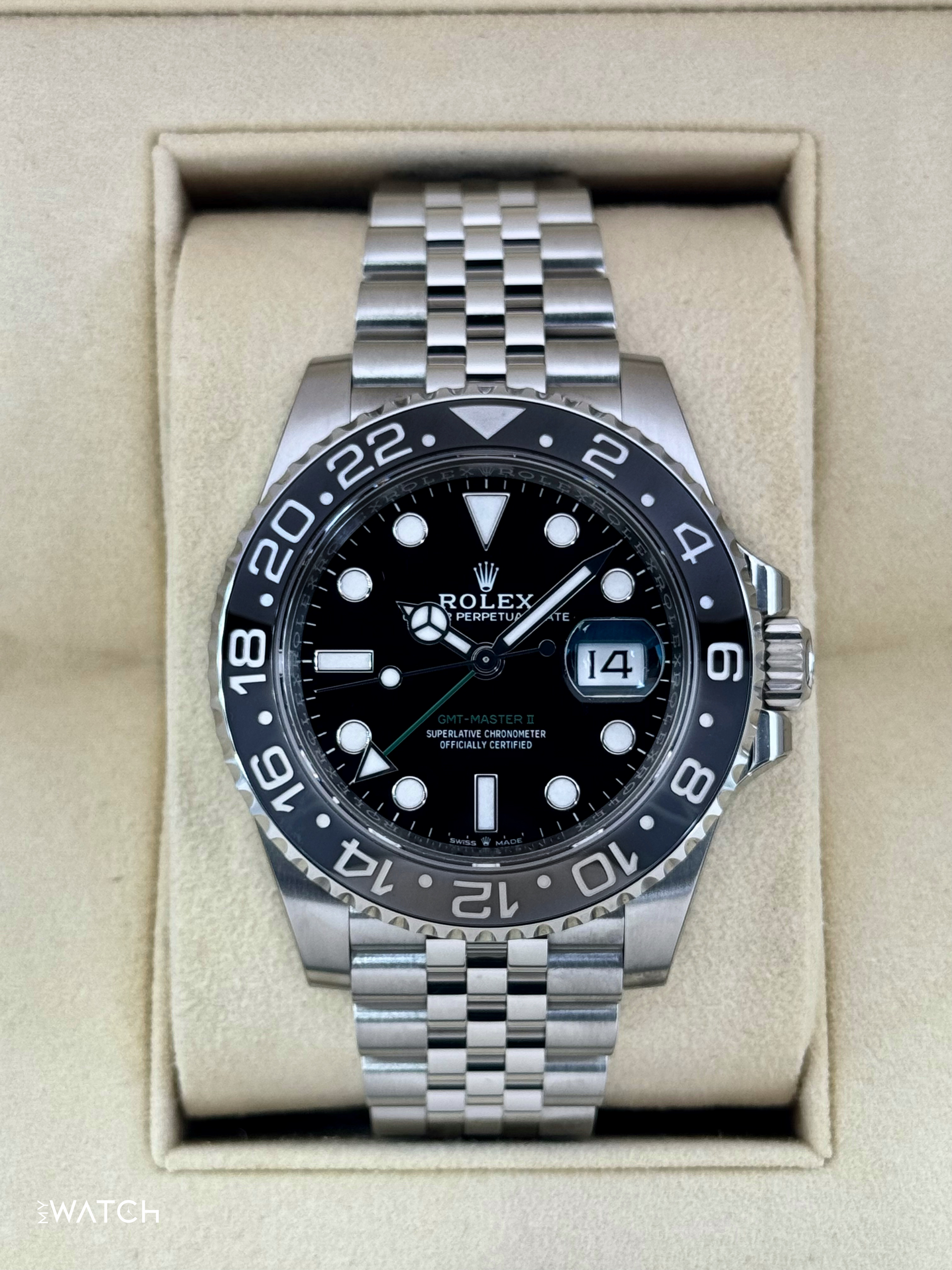 NEW 2024 Rolex GMT-Master II "Bruce Wayne" 40mm 126710GRNR Jubilee (STICKERED) - MyWatchLLC