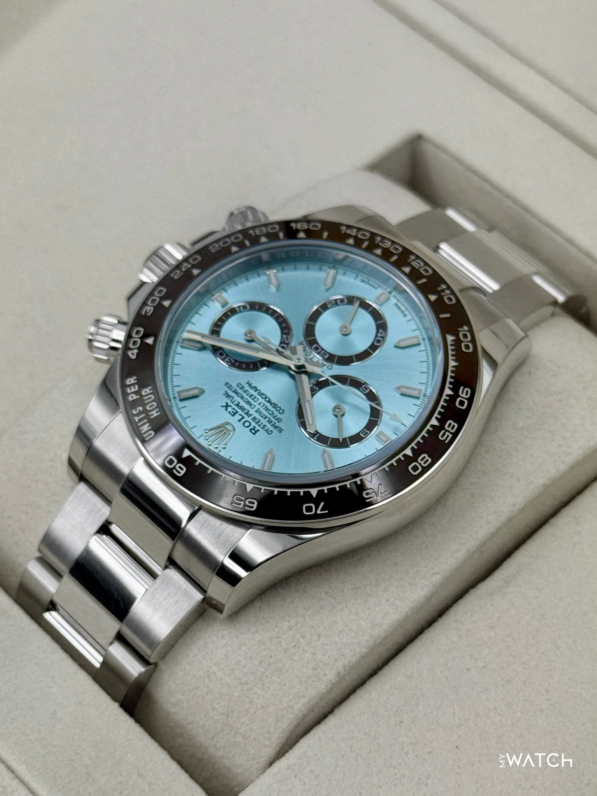 NEW 2026 Rolex Daytona 40mm 126506 Platinum Ice Blue Dial - MyWatchLLC