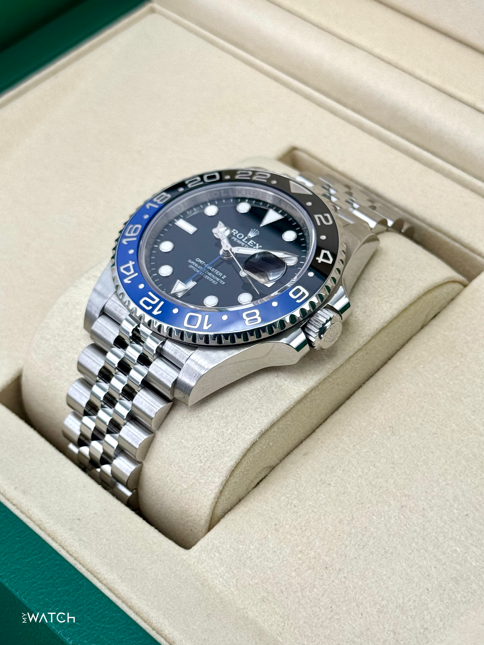 2026 Rolex GMT-Master II "Batgirl" 40mm 126710BLNR Jubilee - MyWatchLLC