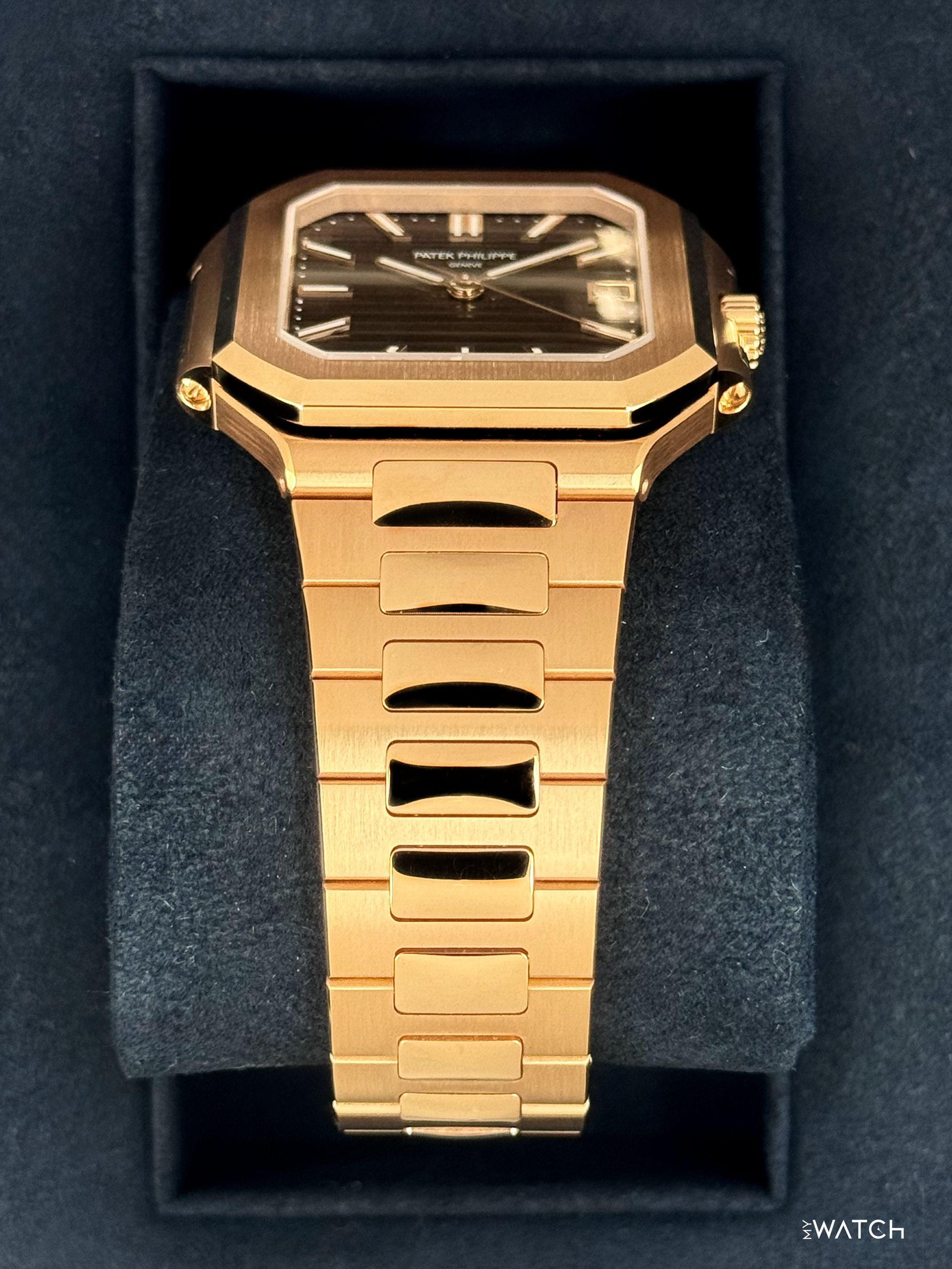 2025 Patek Philippe Cubitus 40mm 7128 Rose Gold Sunburst Brown Dial - MyWatchLLC