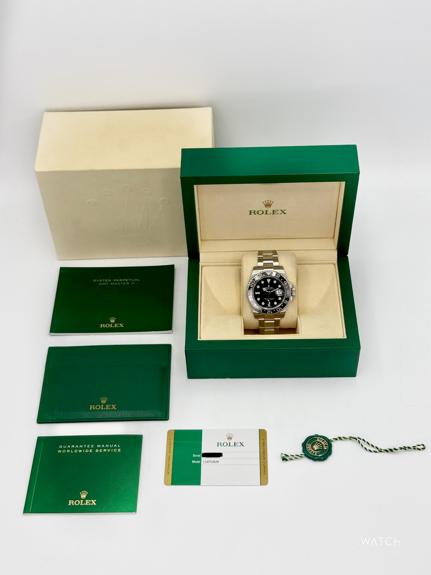 2018 Rolex GMT-Master II 40mm 116710LN Stainless Steel Black Dial