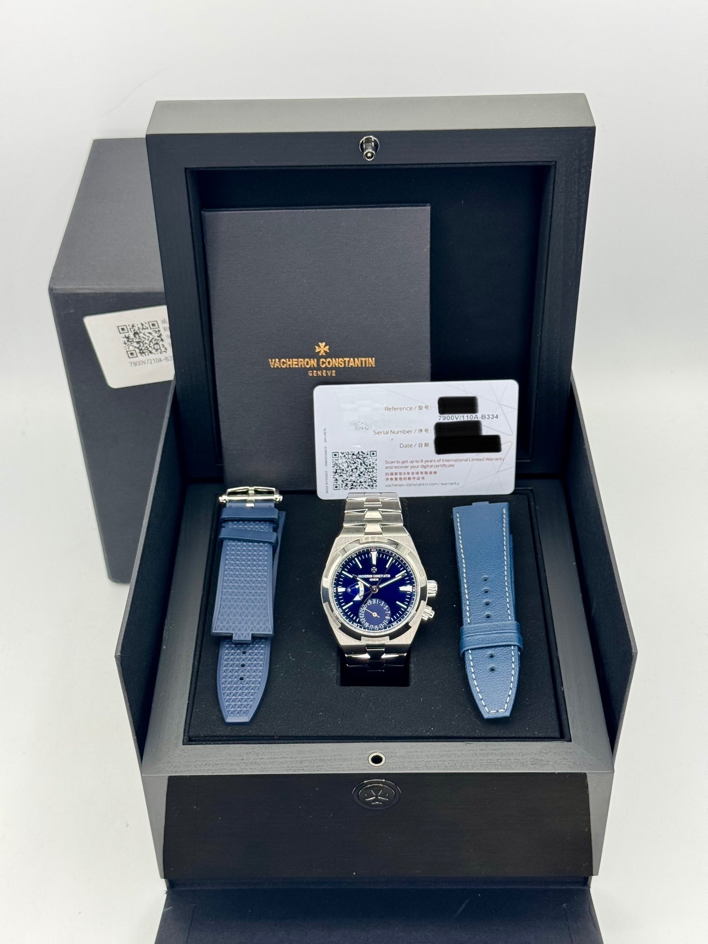 2023 Vacheron Constantin Overseas Dual Time 41mm 7900V Blue Dial - MyWatchLLC