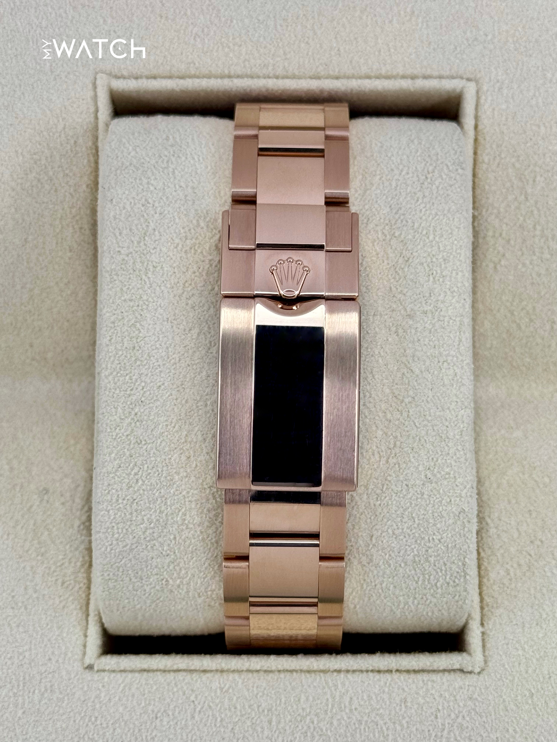 2022 Rolex Daytona 40mm 116505 Rose Gold Sundust Diamond Baguette Dial - MyWatchLLC