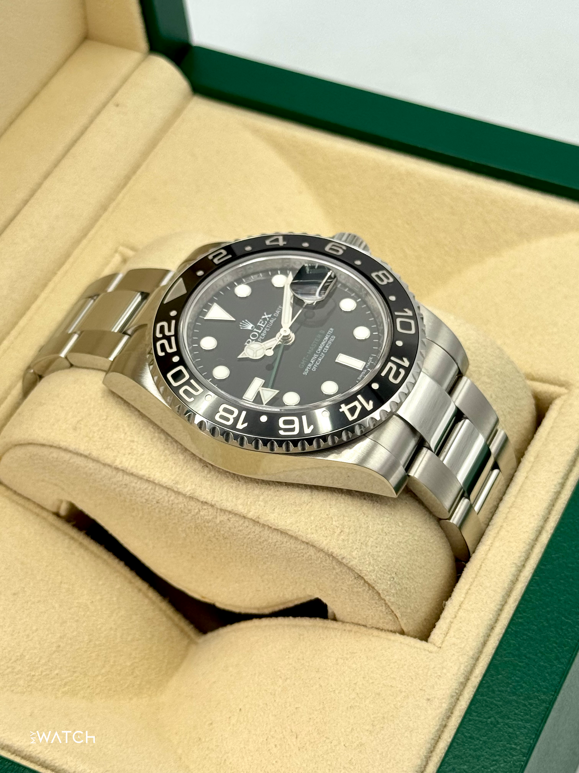 2011 Rolex GMT-Master II 40mm 116710LN Stainless Steel Black Dial - MyWatchLLC