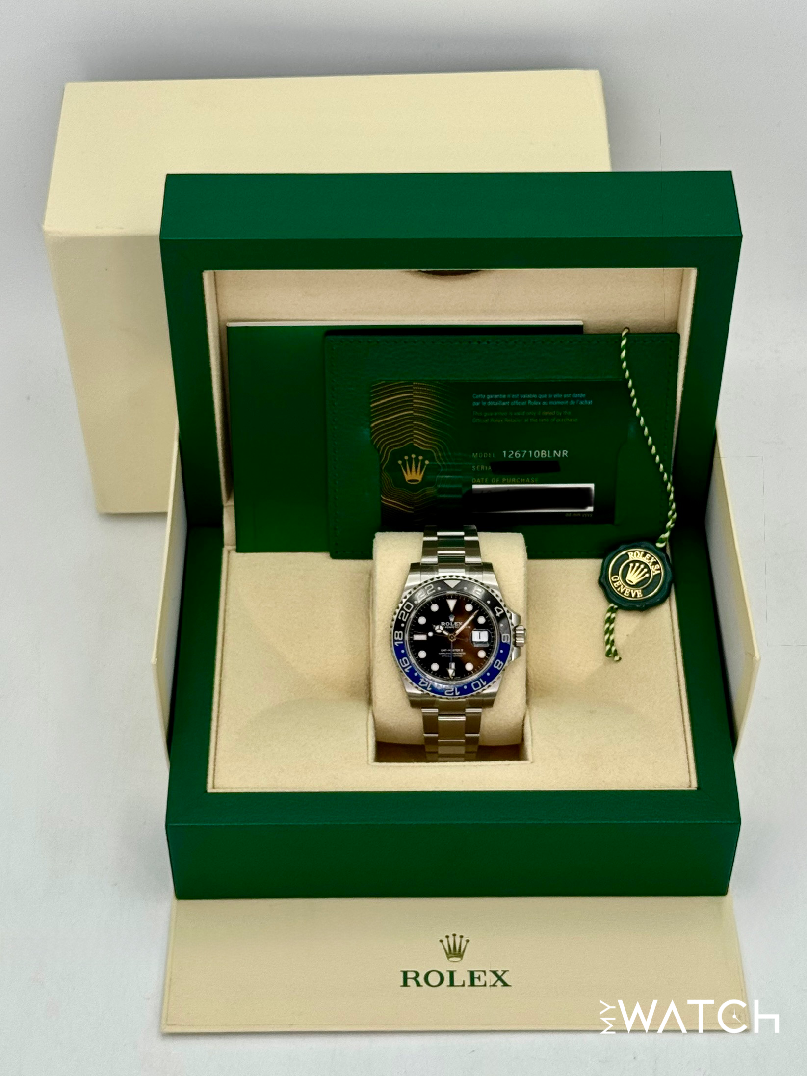 2024 Rolex GMT-Master II "Batman" 40mm 126710BLNR Oyster (STICKERED) - MyWatchLLC