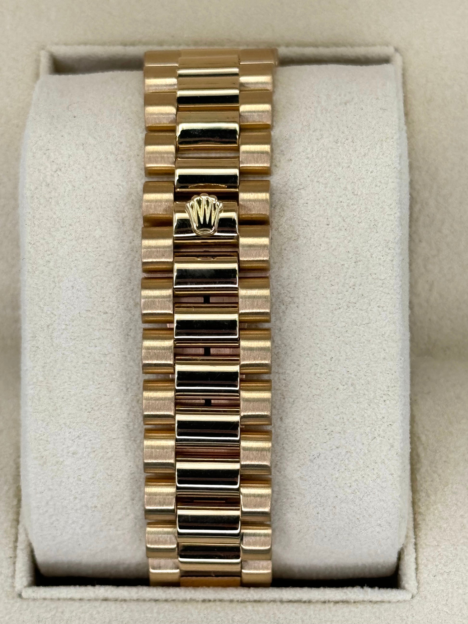 1983 Rolex Day-Date 36mm 18038 Presidential Champagne Diamond Dial - MyWatchLLC