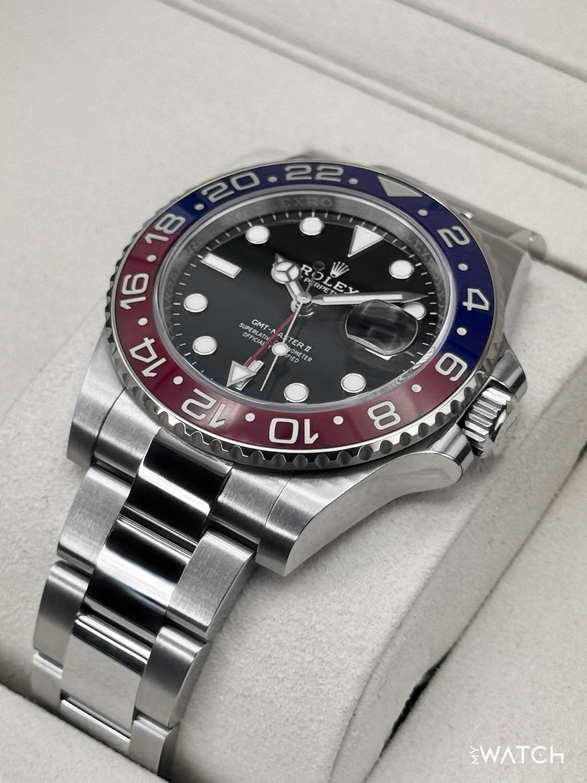 2025 Rolex GMT-Master II "Pepsi" 40mm 126710BLRO Oyster - MyWatchLLC