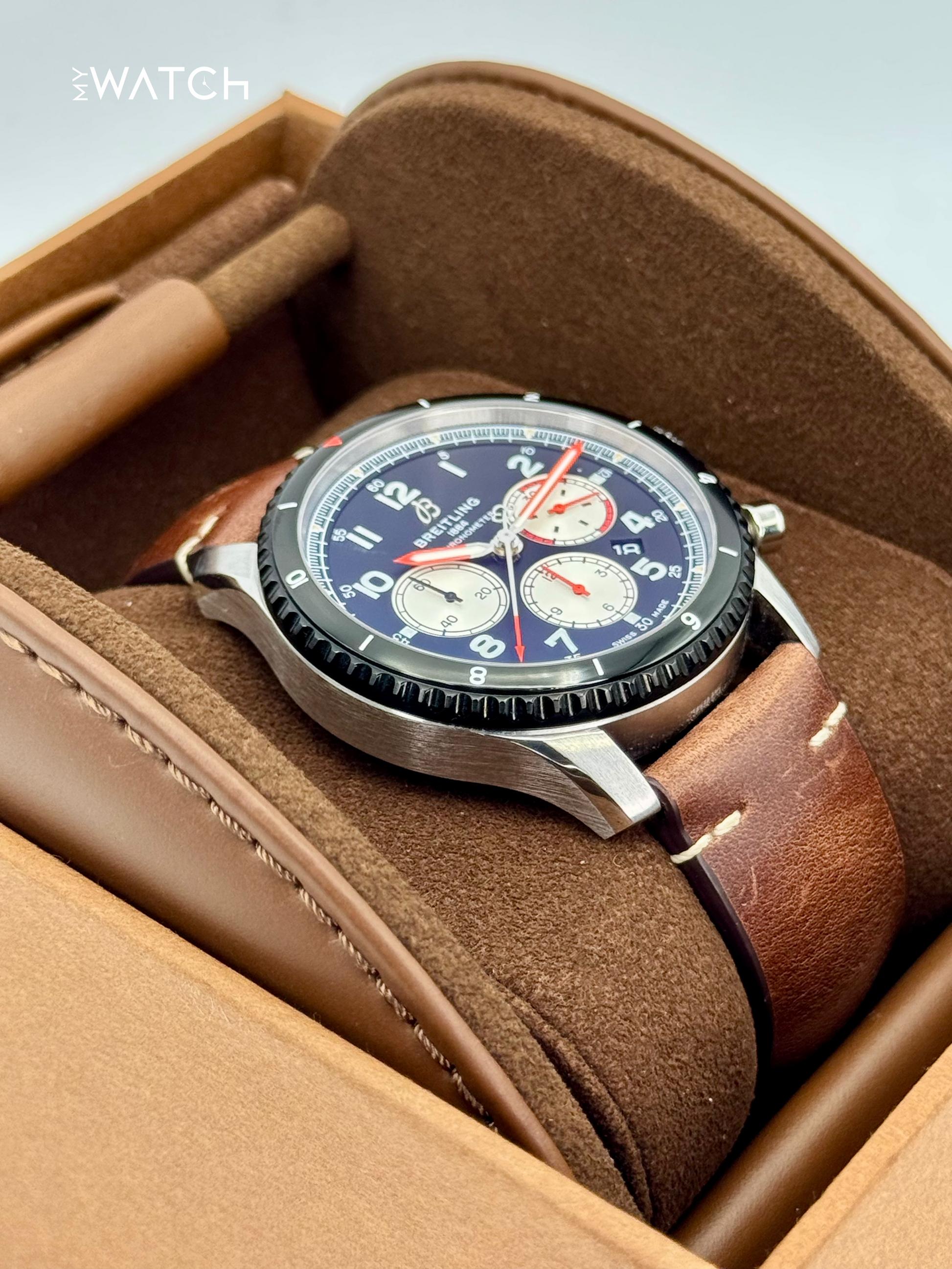 Breitling Aviator 8 B1 Chrono 43mm AB01194 Stainless Steel Black Dial - MyWatchLLC