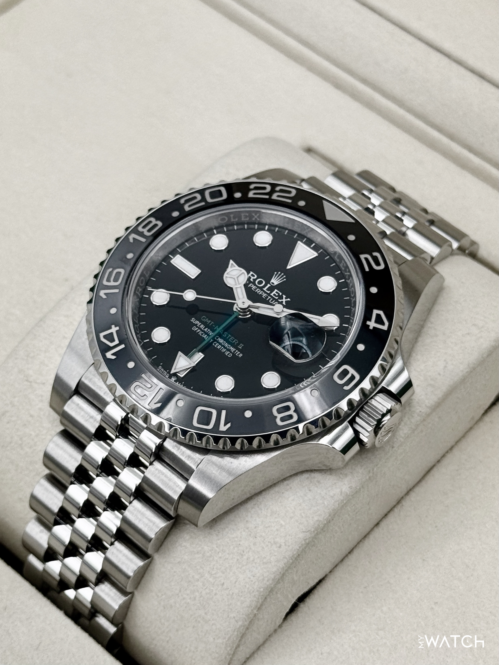 2026 Rolex GMT-Master II "Bruce Wayne" 40mm 126710GRNR Jubilee - MyWatchLLC