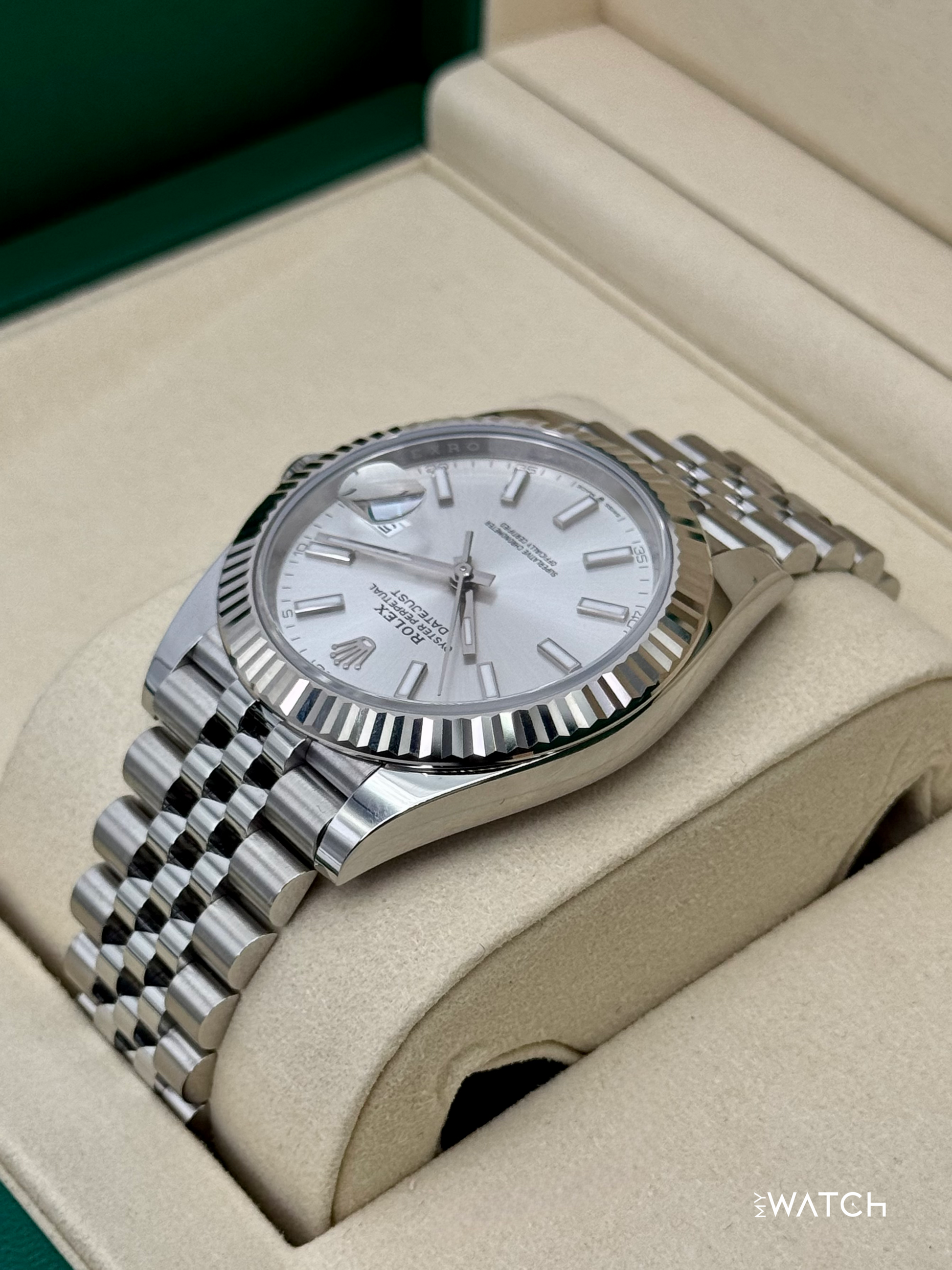 New 2025 Rolex Datejust 41mm 126334 Stainless Steel Jubilee Silver Dial - MyWatchLLC