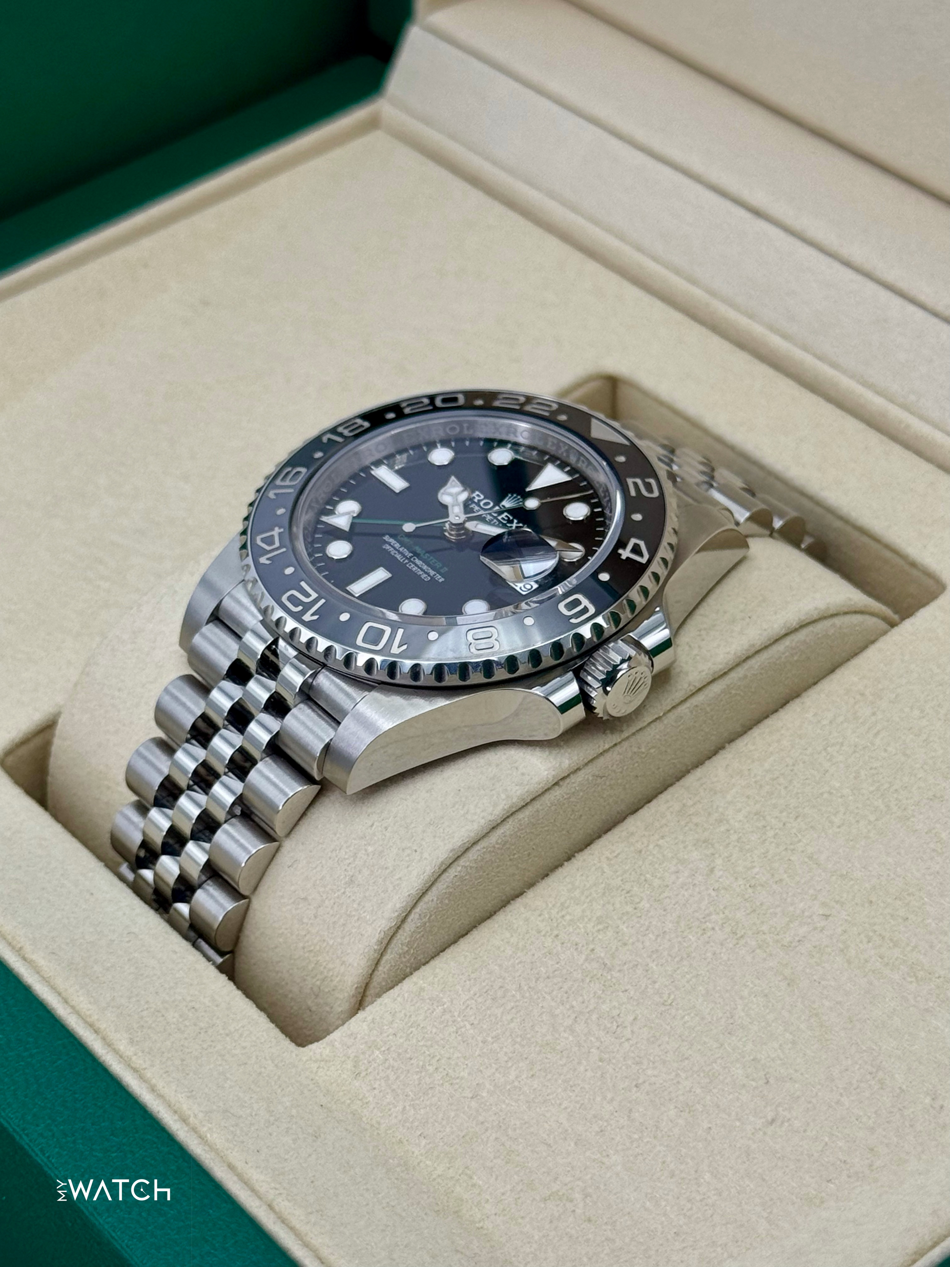 2025 Rolex GMT-Master II "Bruce Wayne" 40mm 126710GRNR Jubilee - MyWatchLLC