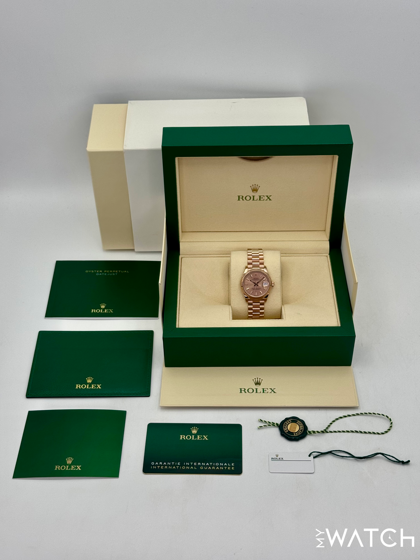 2023 Rolex Datejust 31mm 278275 Rose Gold Rose Dial