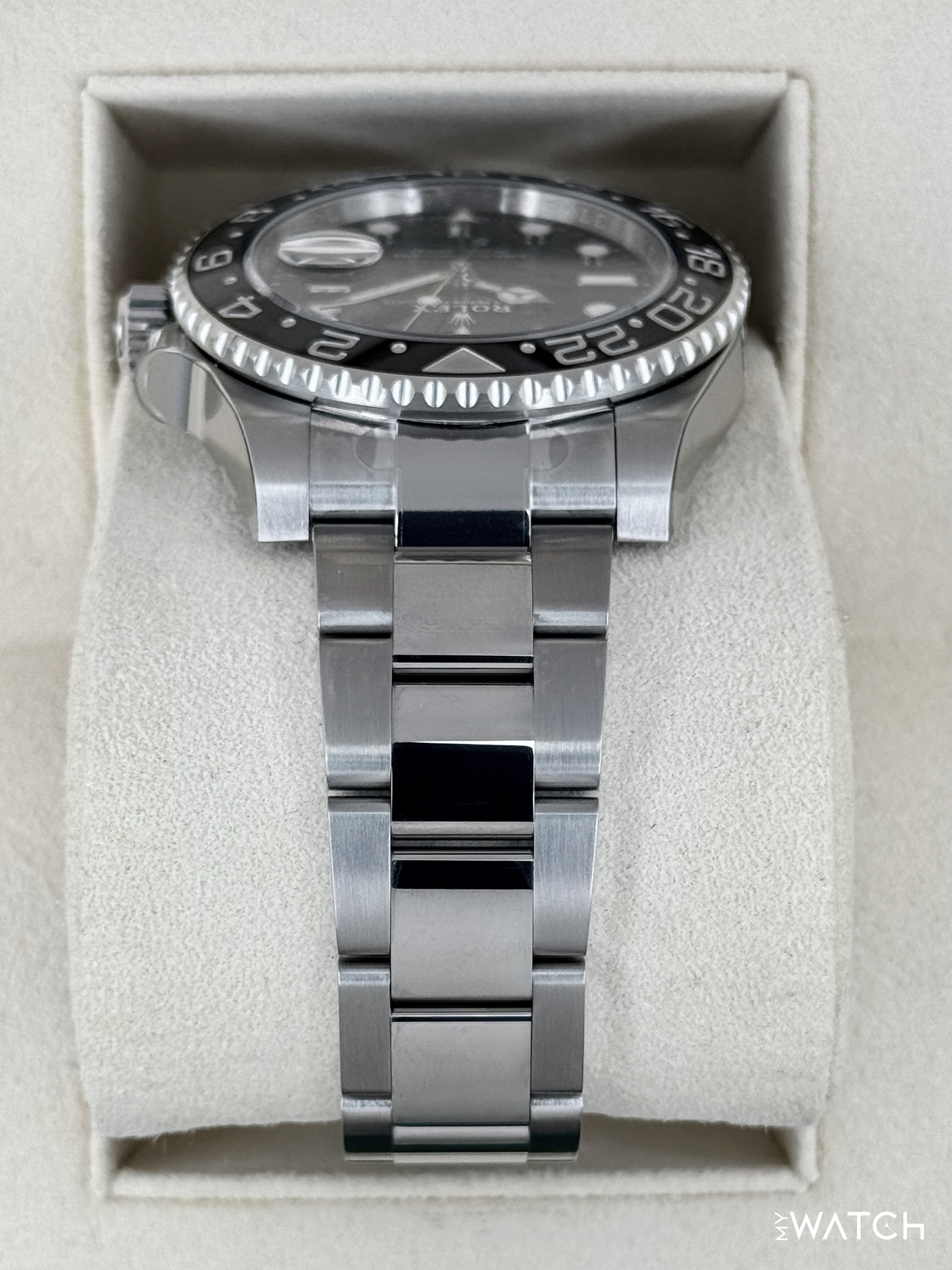 NEW OLD STOCK 2019 Rolex GMT-Master II 40mm 116710LN Stainless Steel Black Dial (STICKERED) - MyWatchLLC