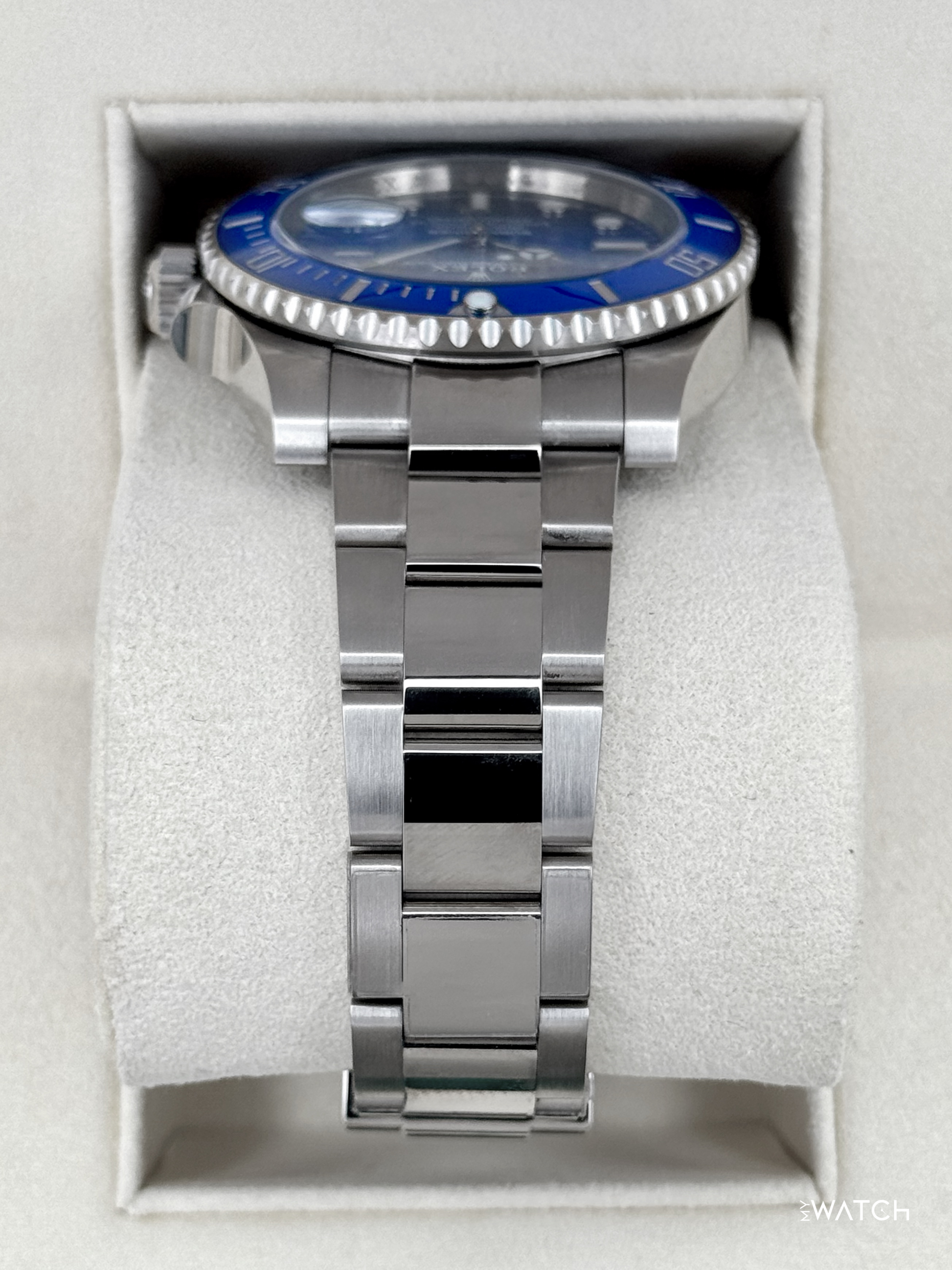 2020 Rolex Submariner "Smurf" 40mm 116619LB White Gold Blue Dial (NFC Card) - MyWatchLLC