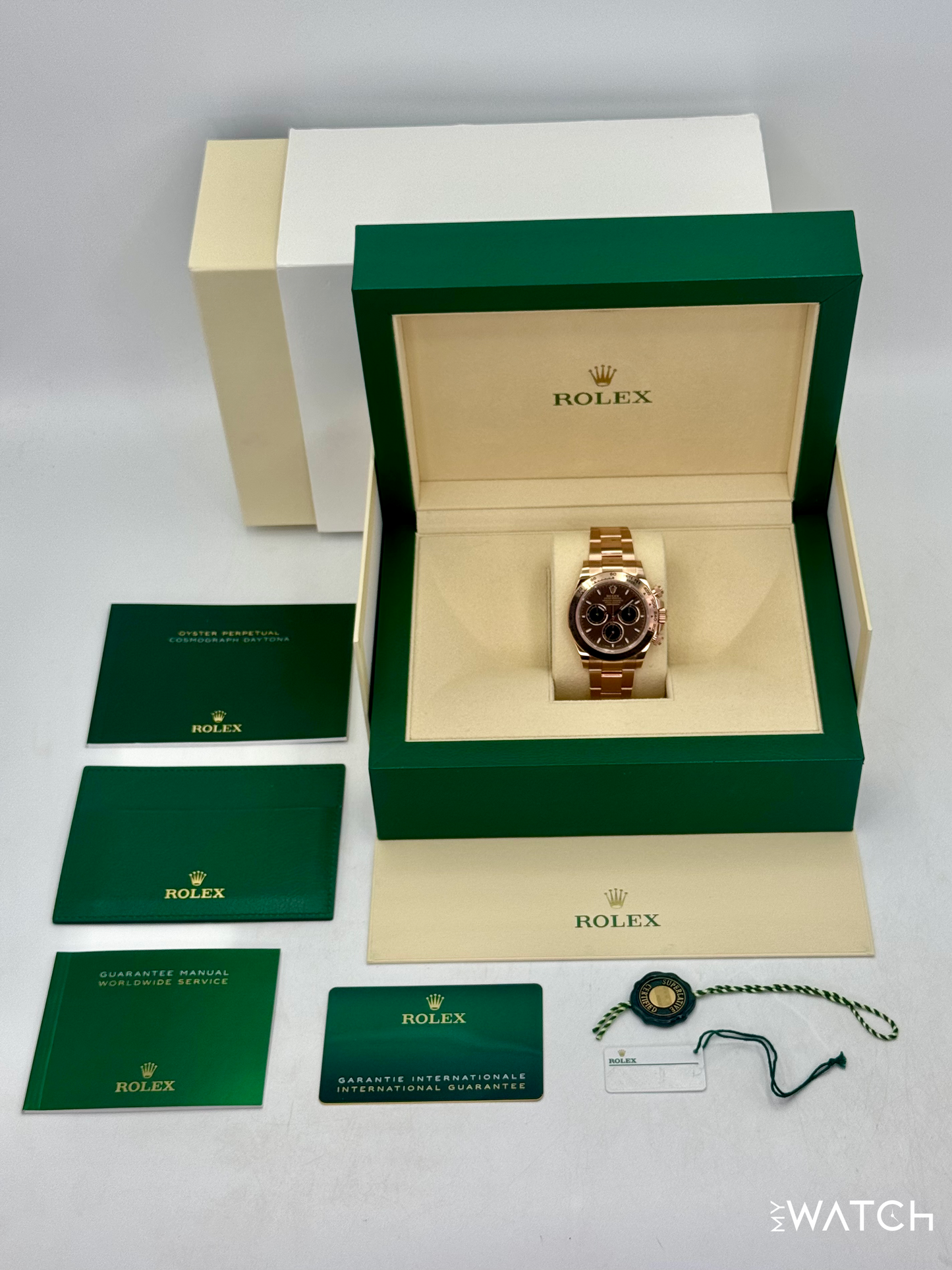 2025 Rolex Daytona 40mm 126505 Rose Gold Chocolate Dial - MyWatchLLC