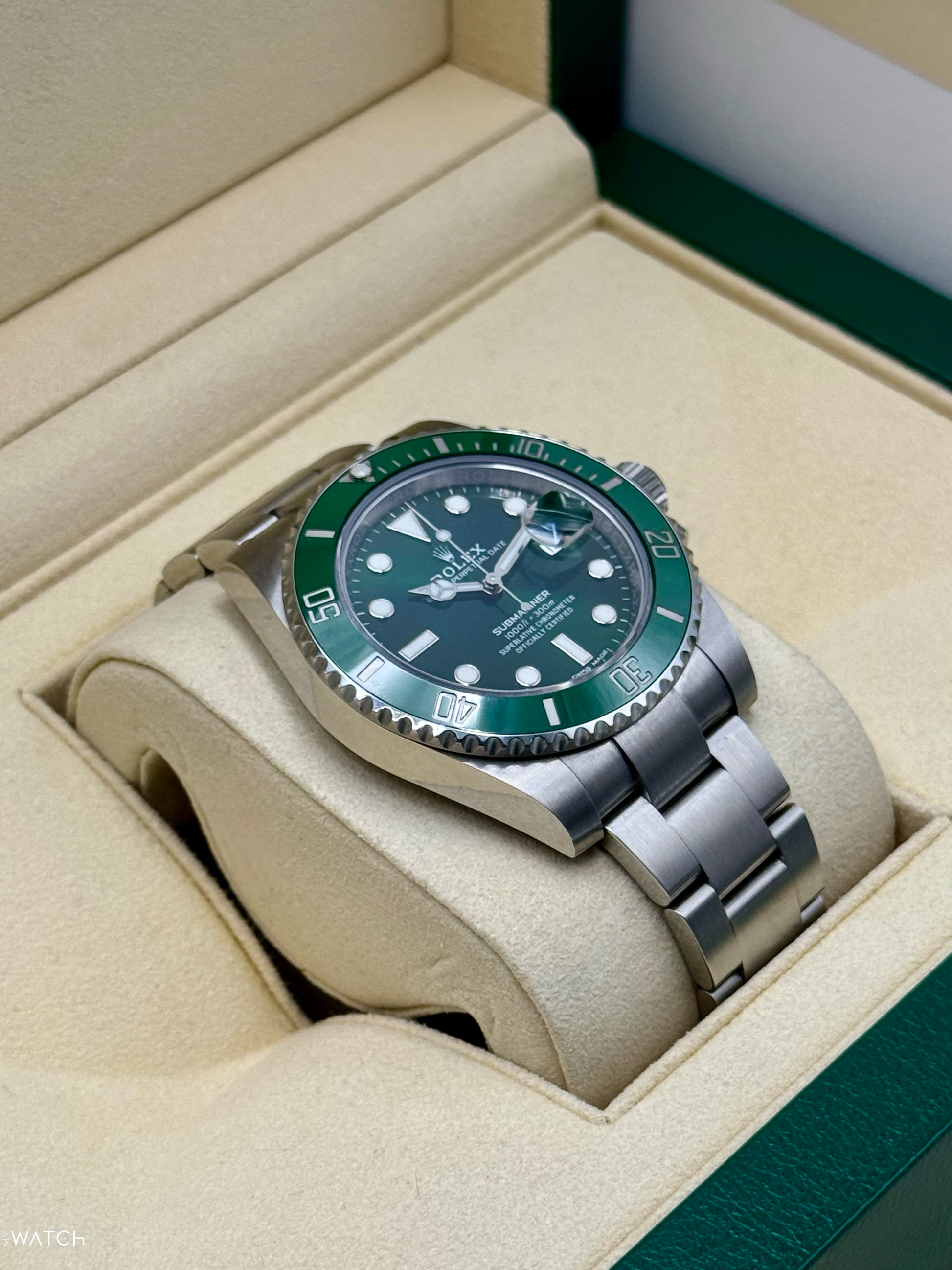 2019 Rolex Submariner “Hulk” 40mm 116610LV Green Dial - MyWatchLLC