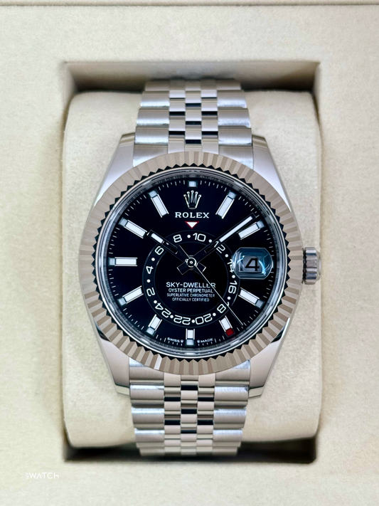 NEW 2025 Rolex Sky-Dweller 42mm 336934 Jubilee Black Dial - MyWatchLLC