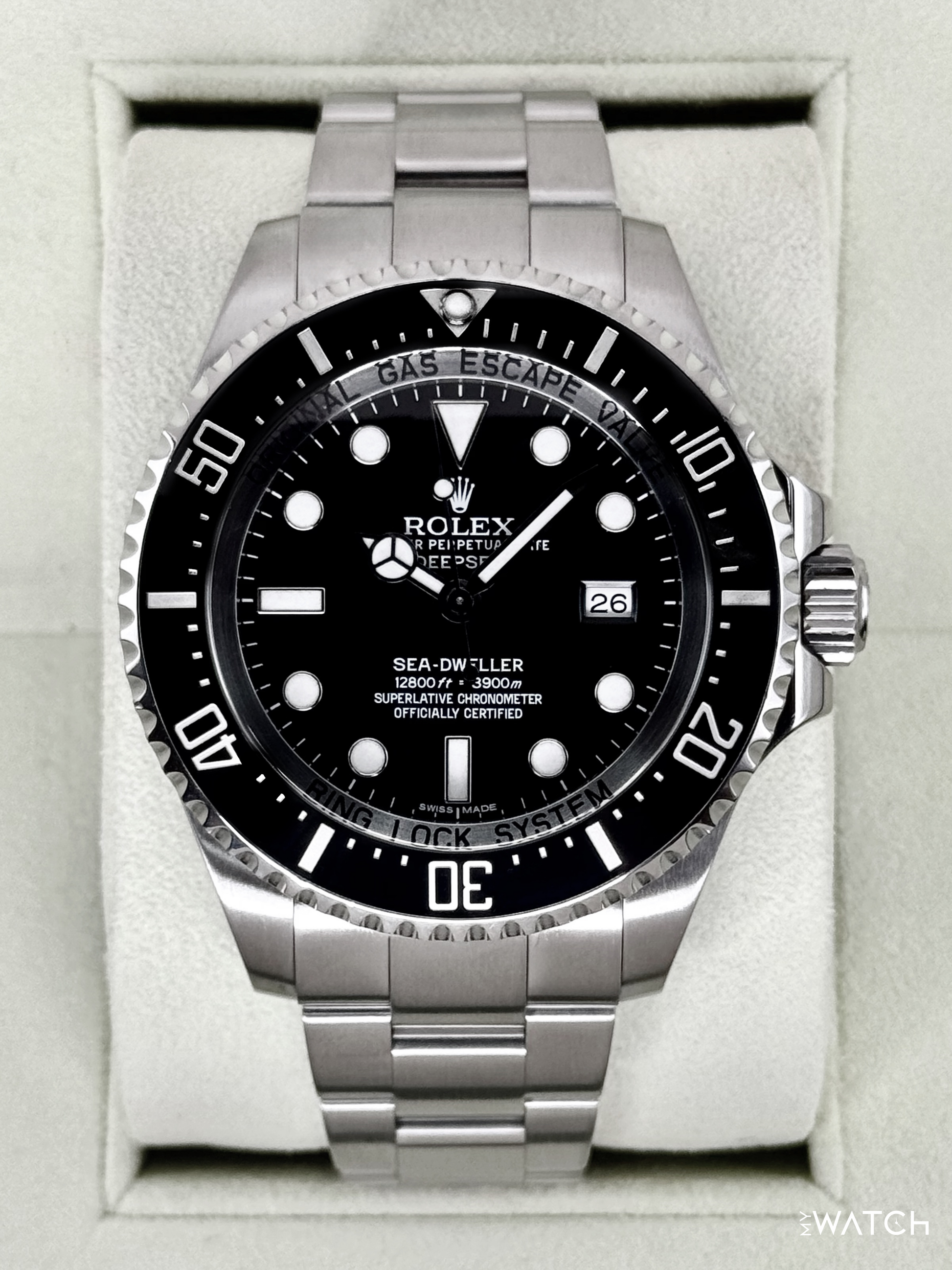 2015 Rolex Deepsea 44mm 116660 Stainless Steel Black Dial - MyWatchLLC