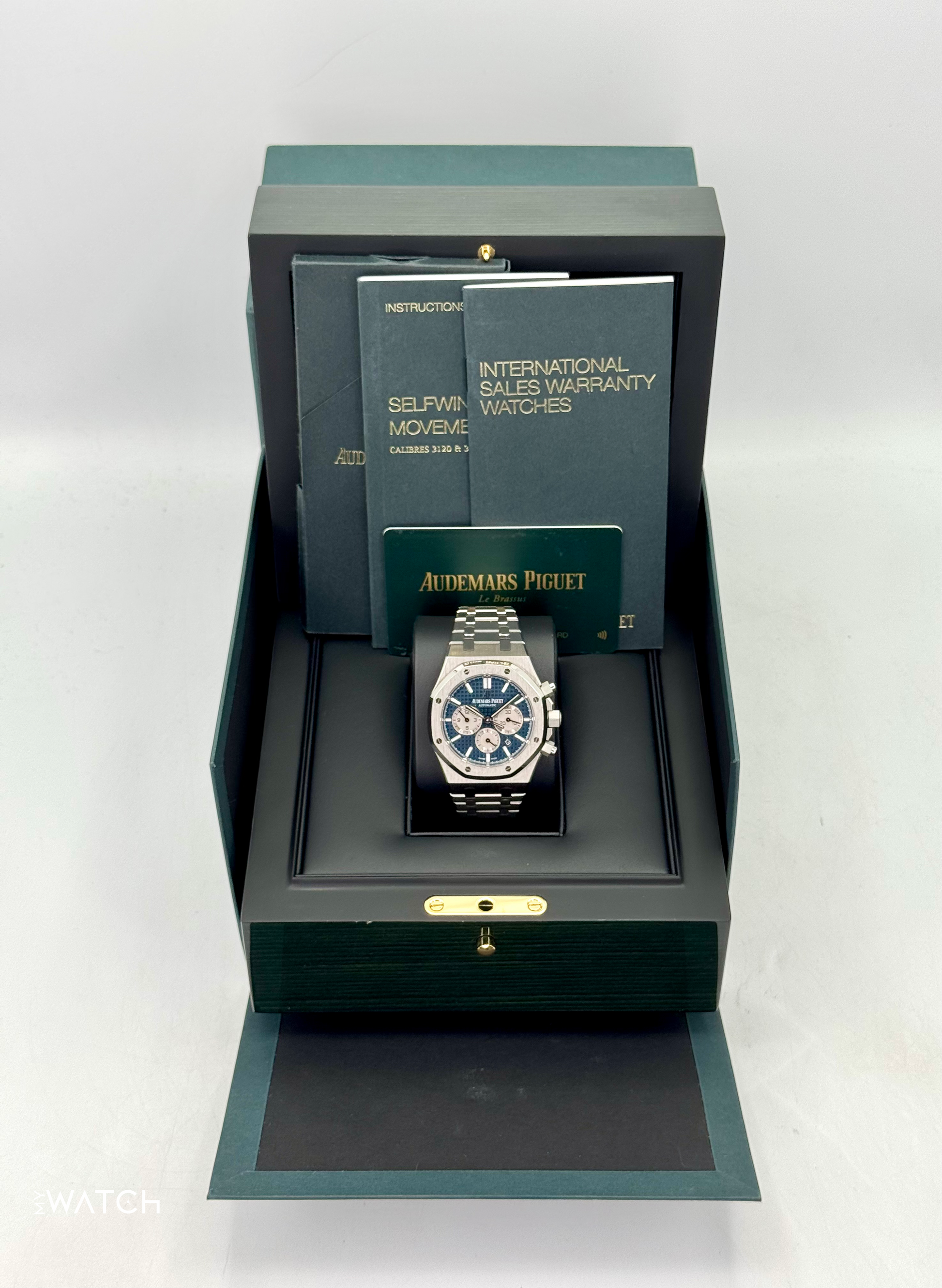 2019 Audemars Piguet Royal Oak 41mm 26331ST Chronograph Blue Dial - MyWatchLLC
