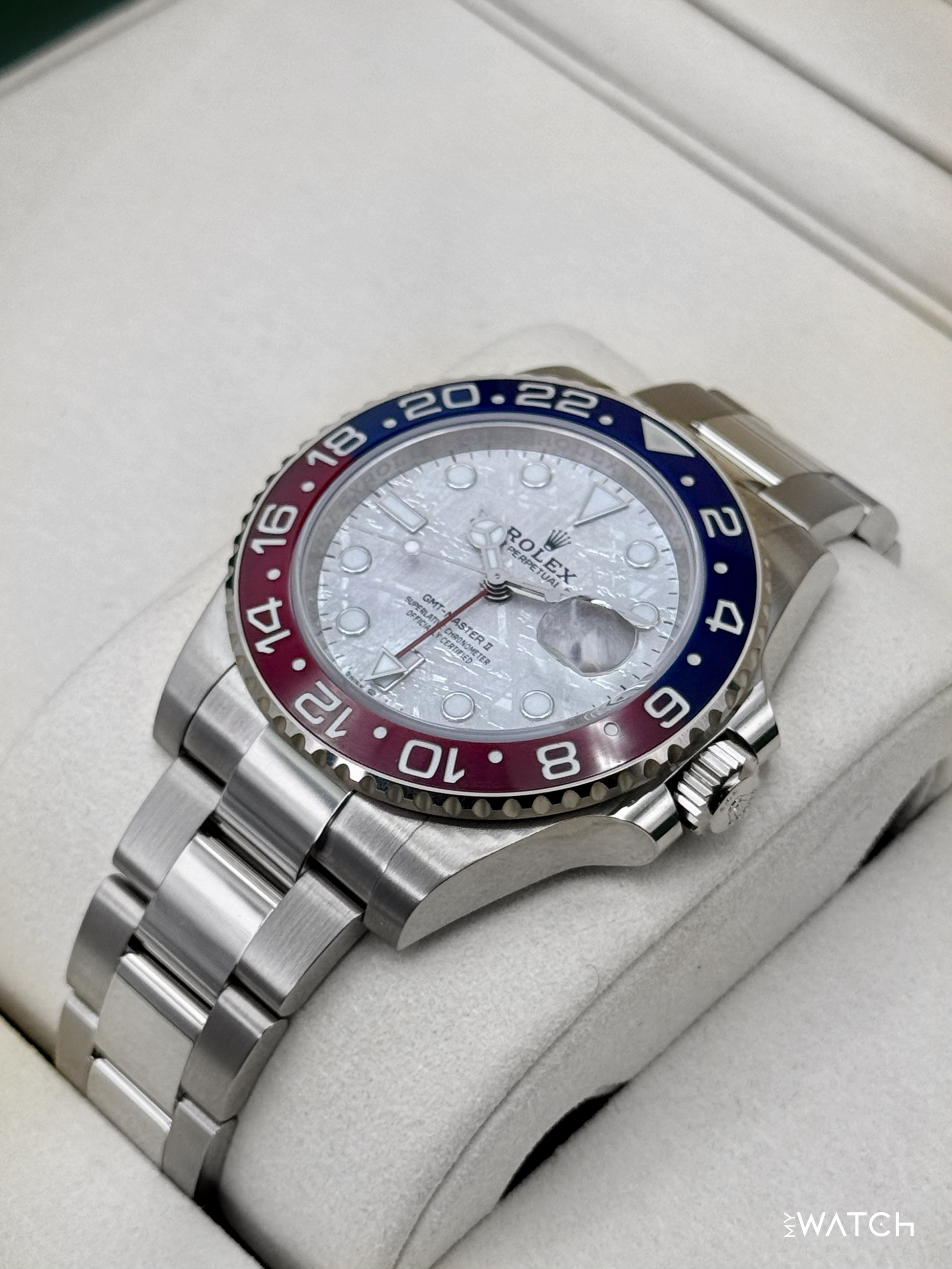 NEW 2025 Rolex GMT-Master II "Pepsi" 40mm 126719BLRO Meteorite Dial (STICKERED) - MyWatchLLC